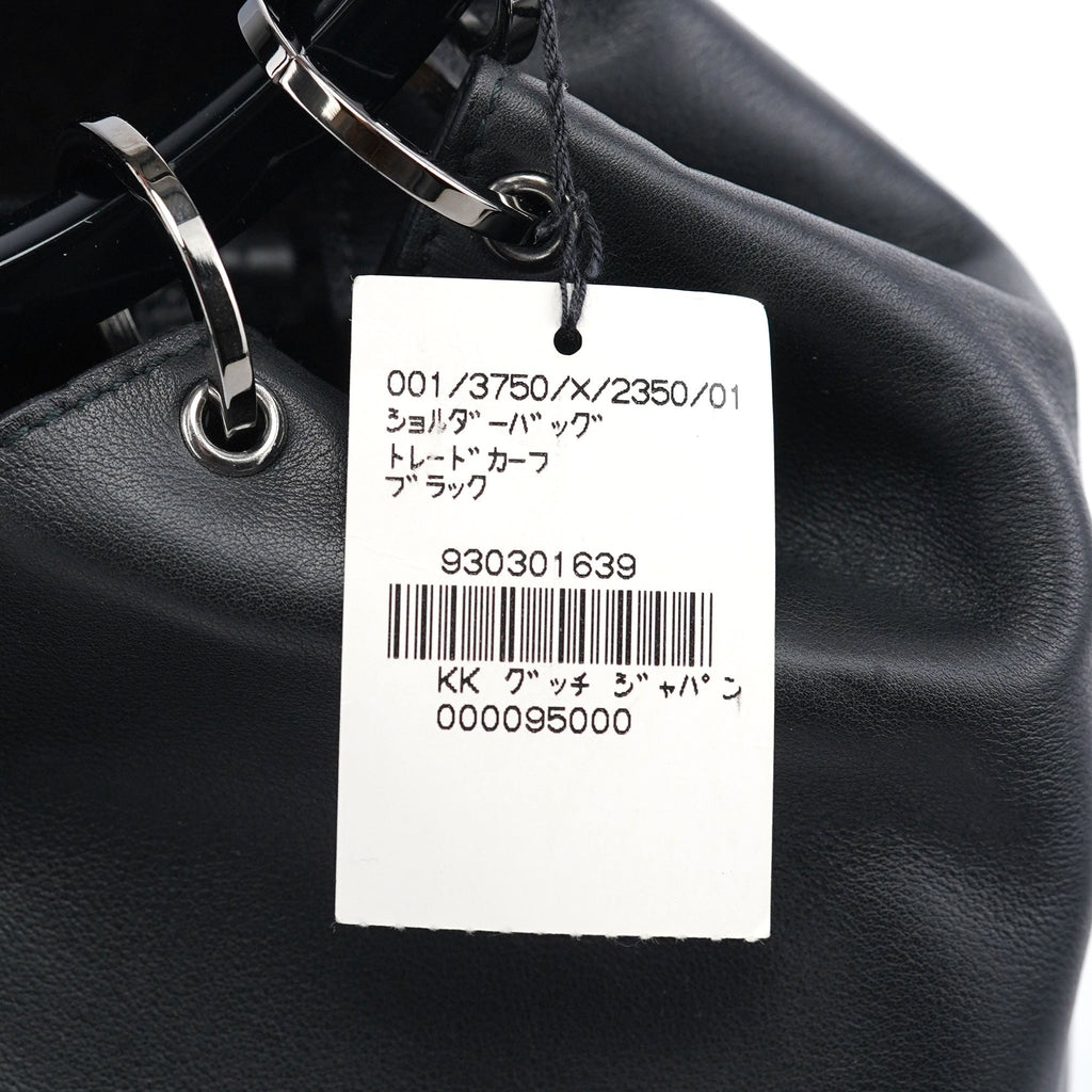 1999 Black Calfskin Ring Bag