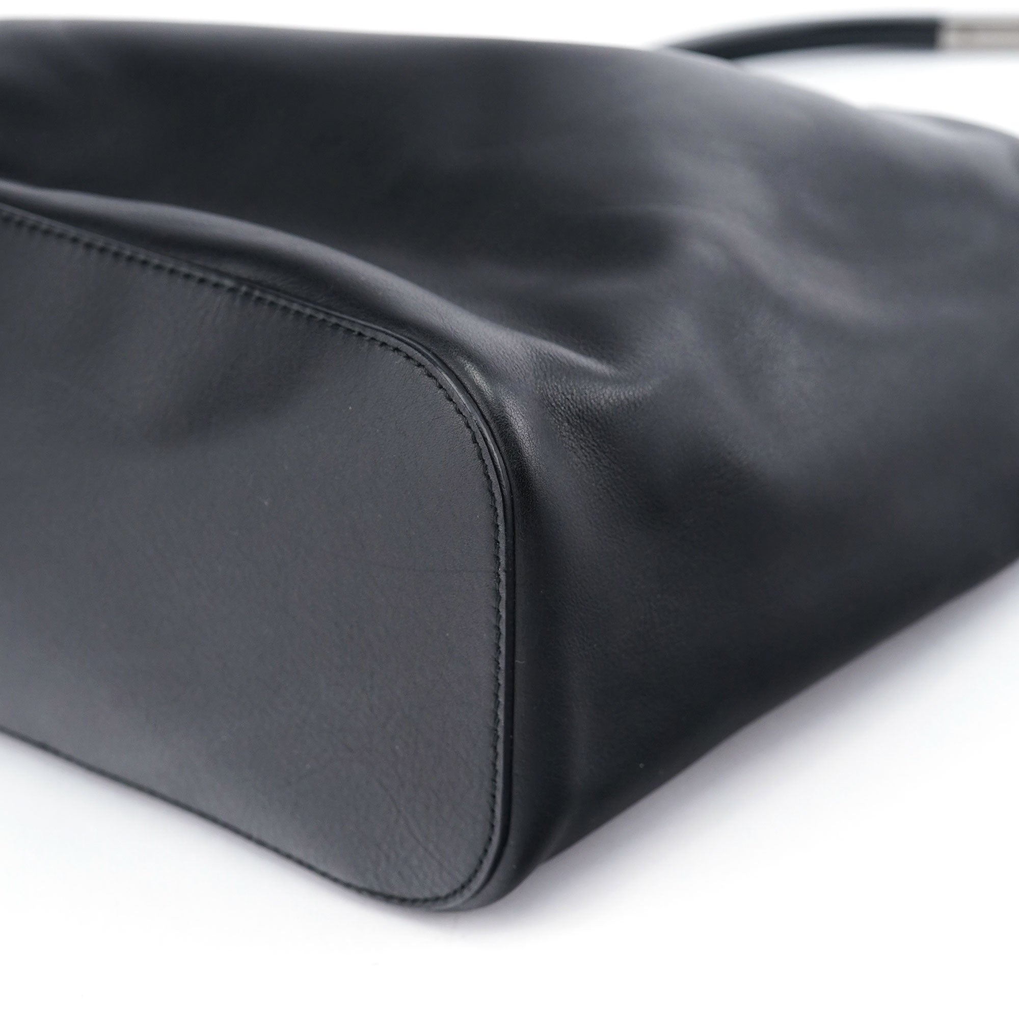 1999 Black Calfskin Ring Bag