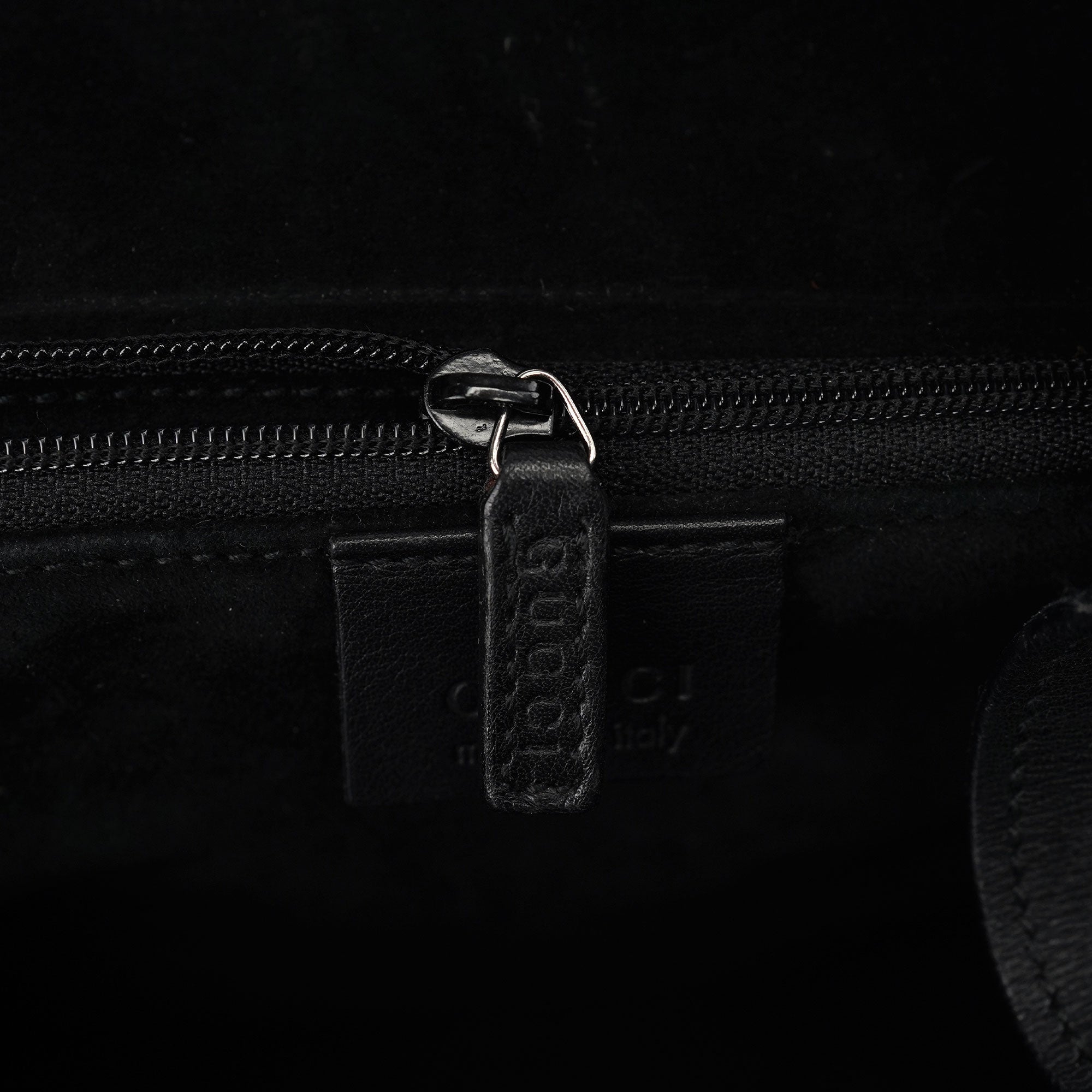 1999 Black Calfskin Ring Bag