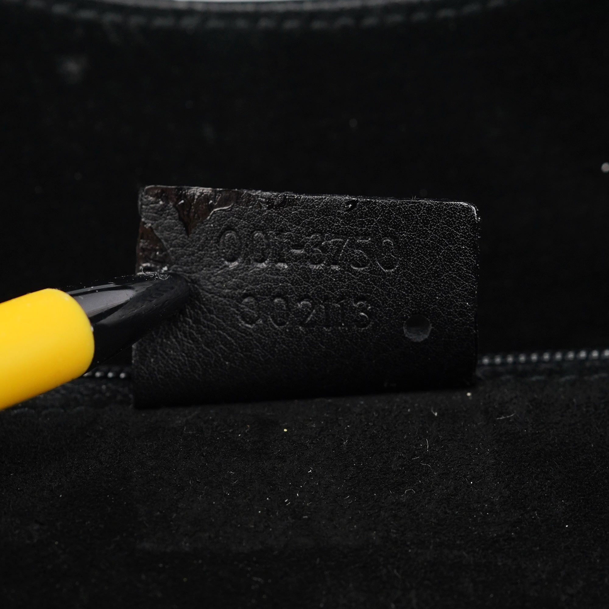 1999 Black Calfskin Ring Bag