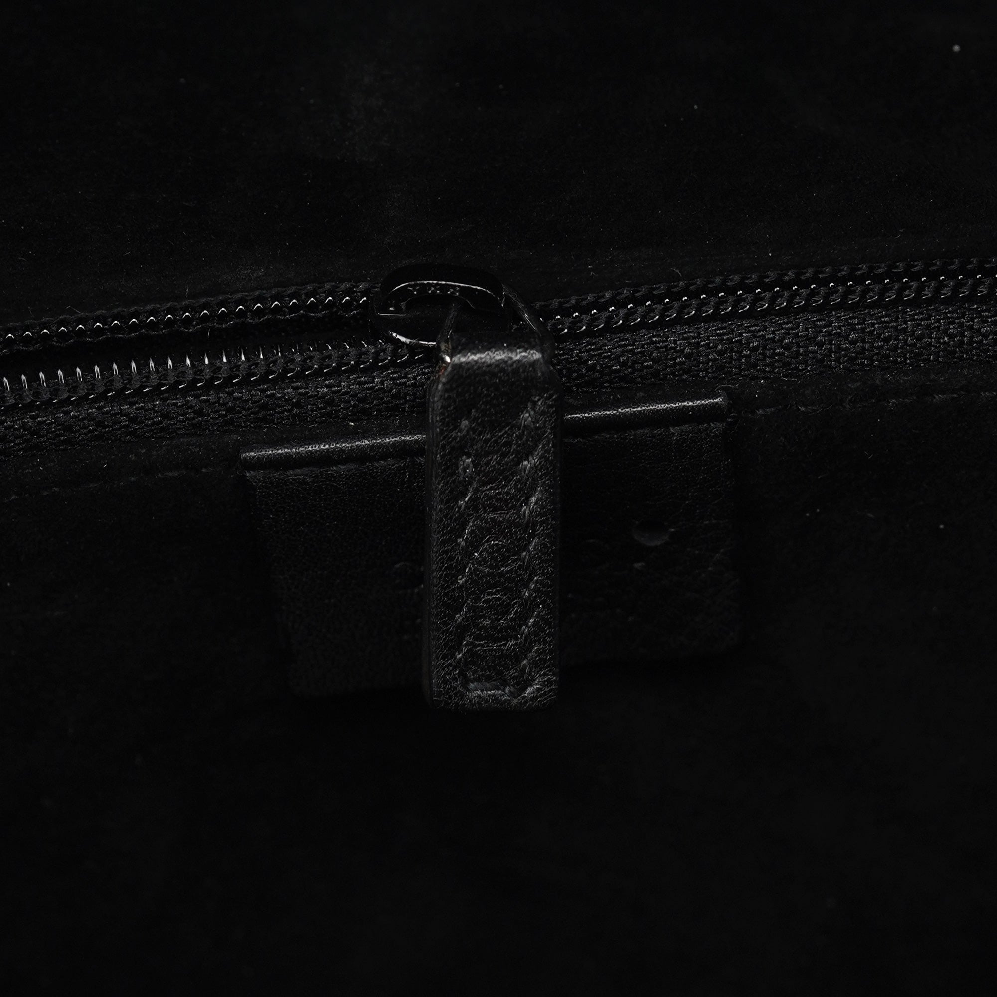 1999 Black Calfskin Ring Bag