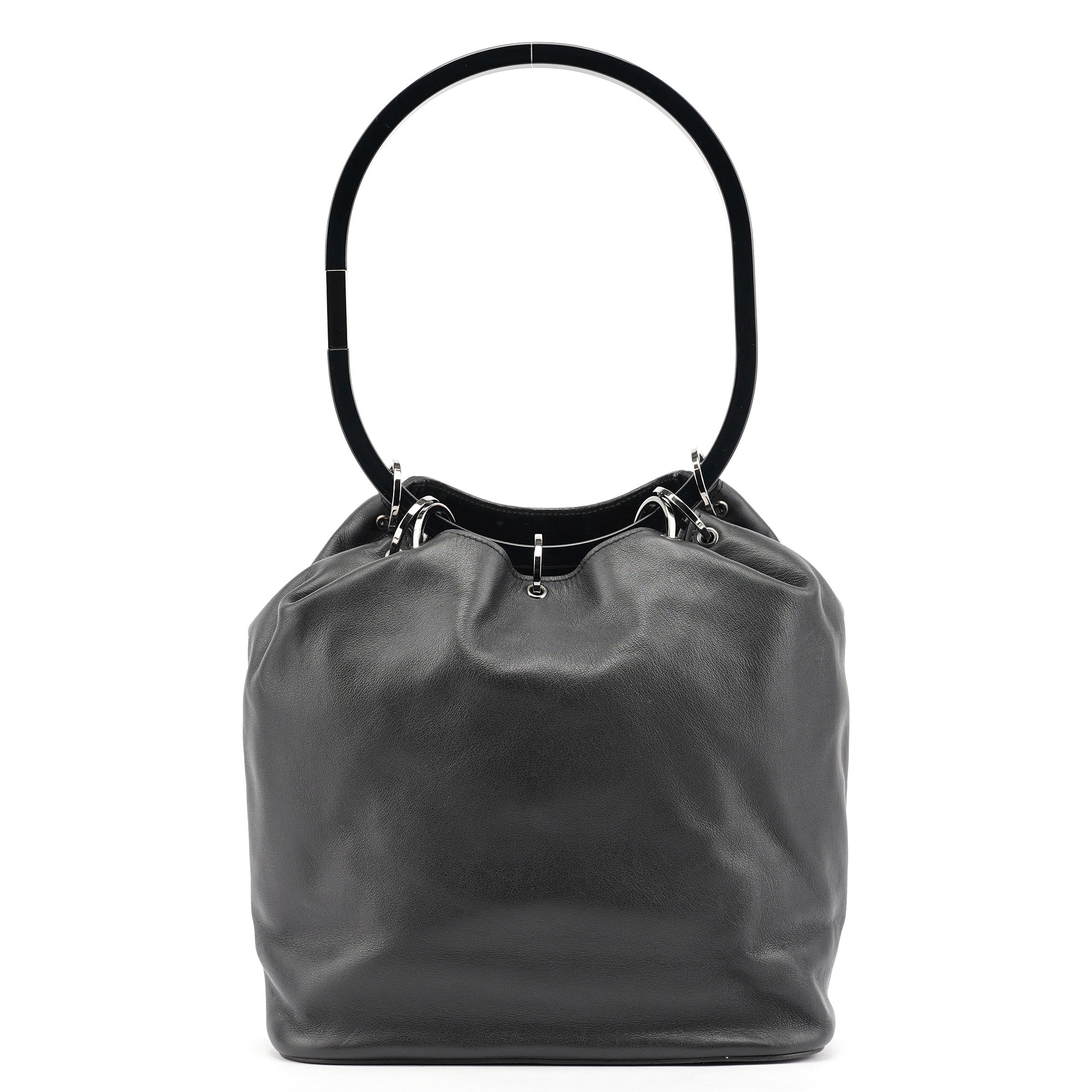 1999 Black Calfskin Ring Bag