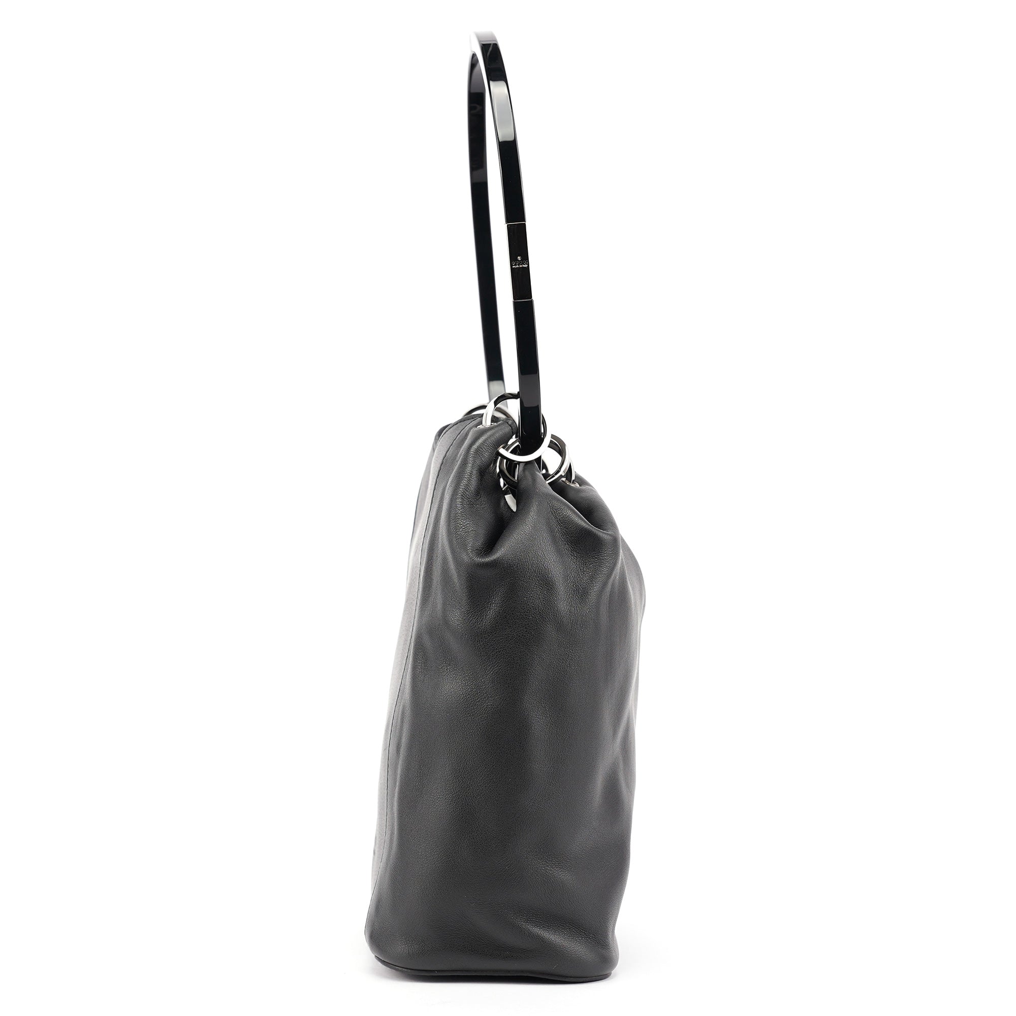 1999 Black Calfskin Ring Bag