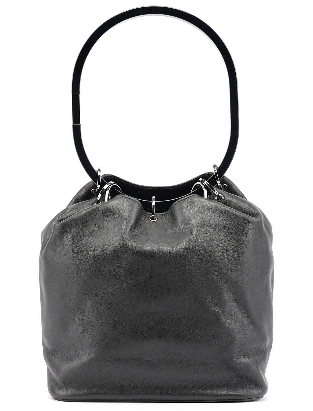 1999 Black Calfskin Ring Bag