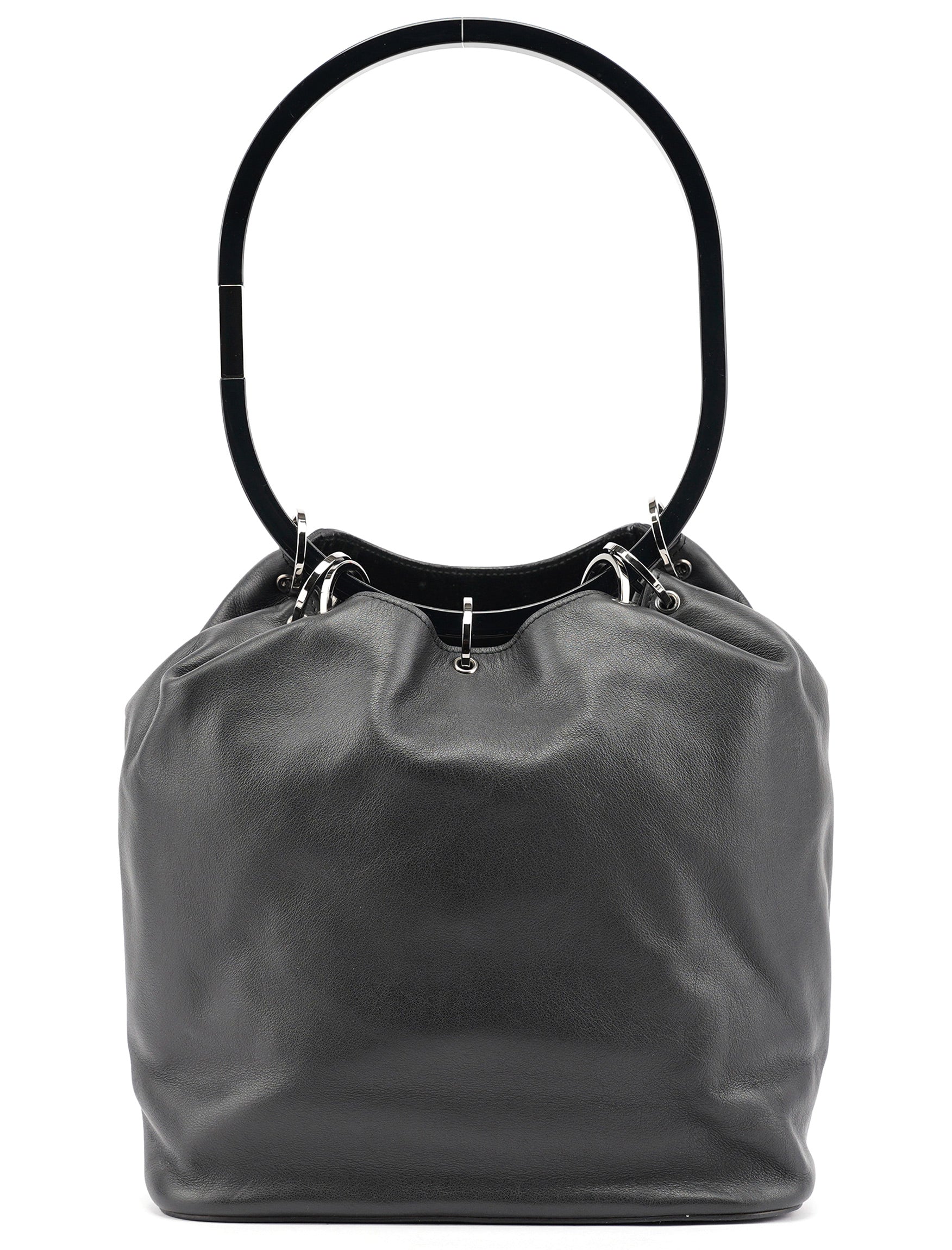 1999 Black Calfskin Ring Bag
