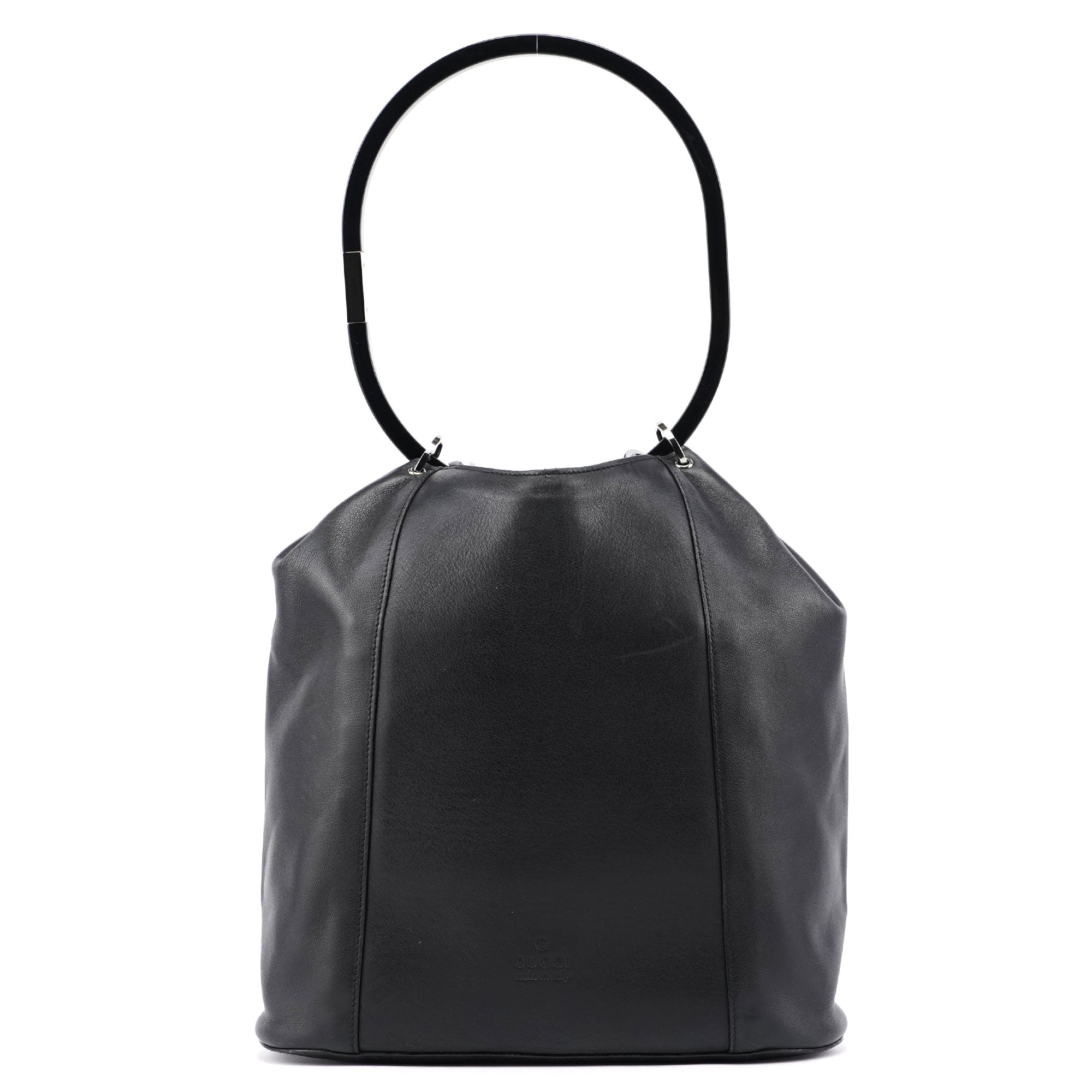 1999 Black Calfskin Ring Bag