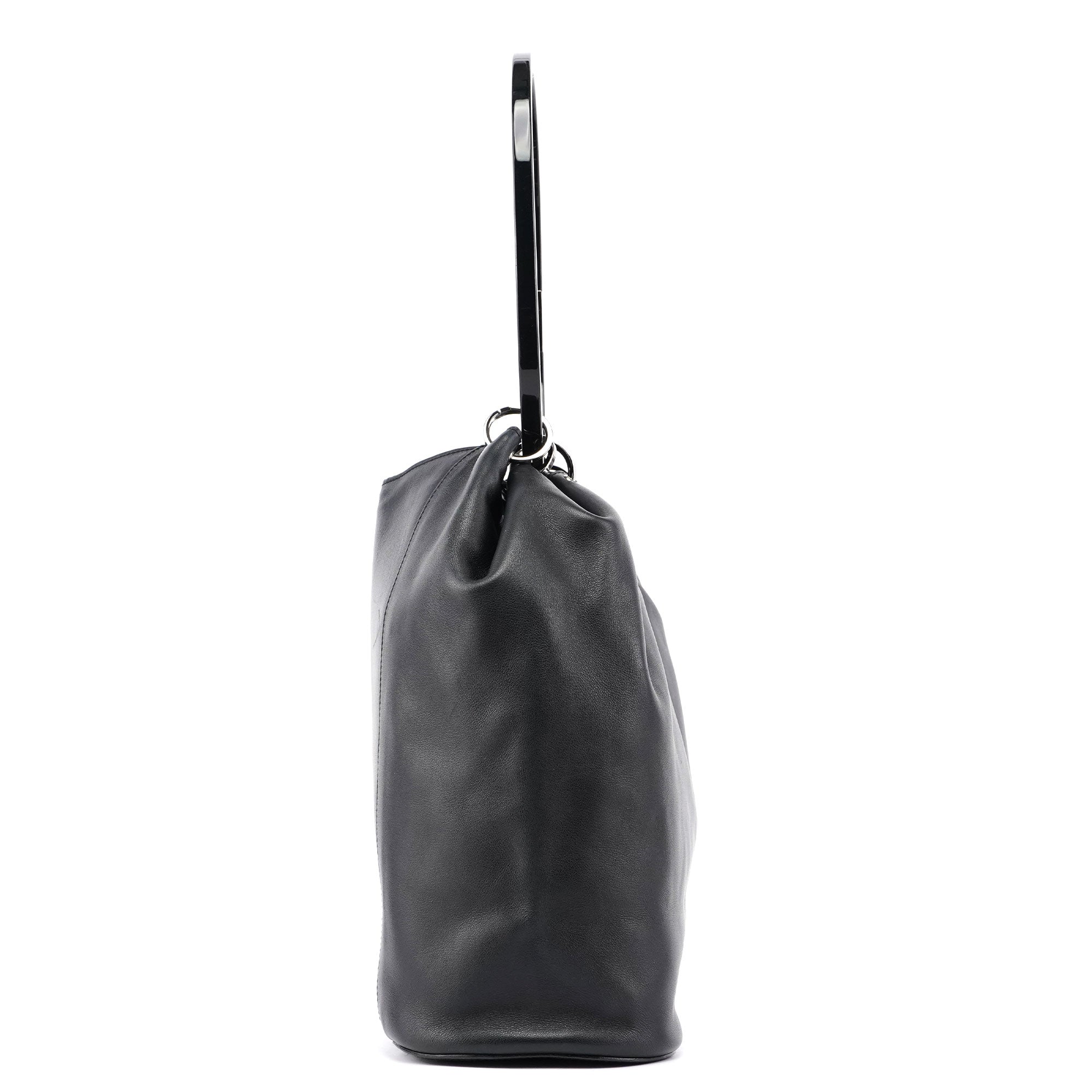 1999 Black Calfskin Ring Bag