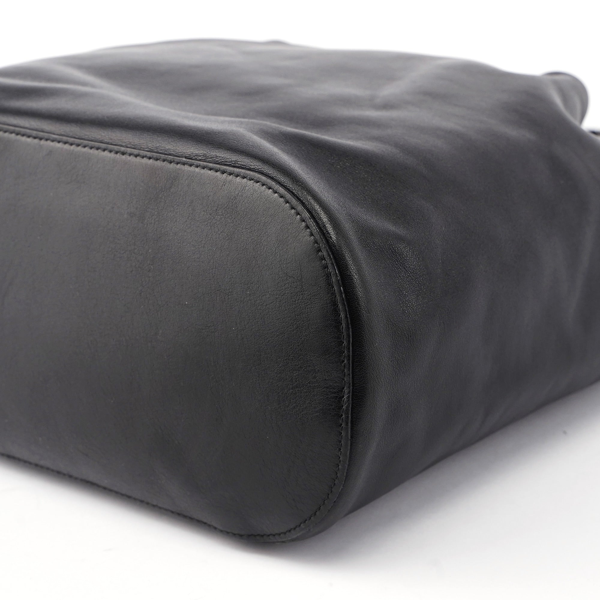 1999 Black Calfskin Ring Bag