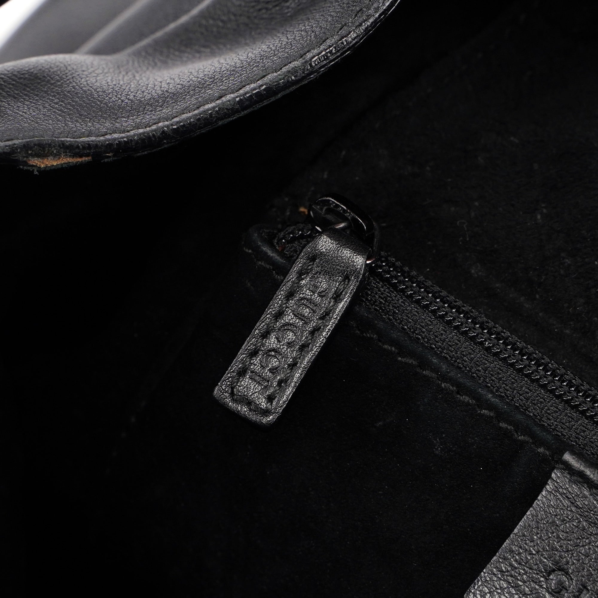 1999 Black Calfskin Ring Bag