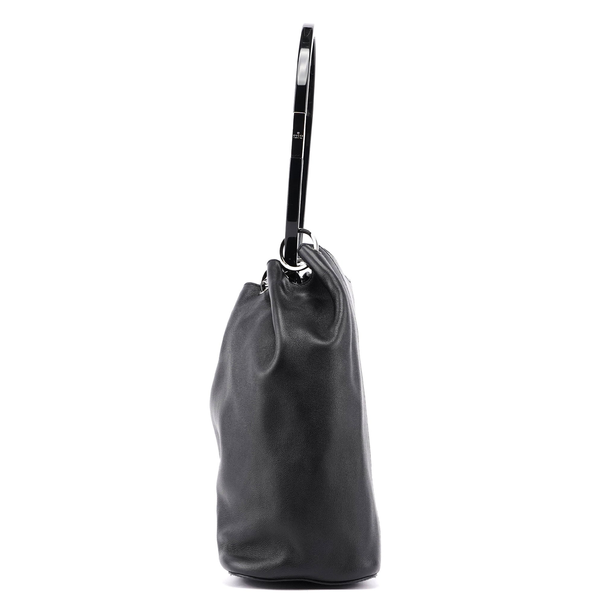 1999 Black Calfskin Ring Bag
