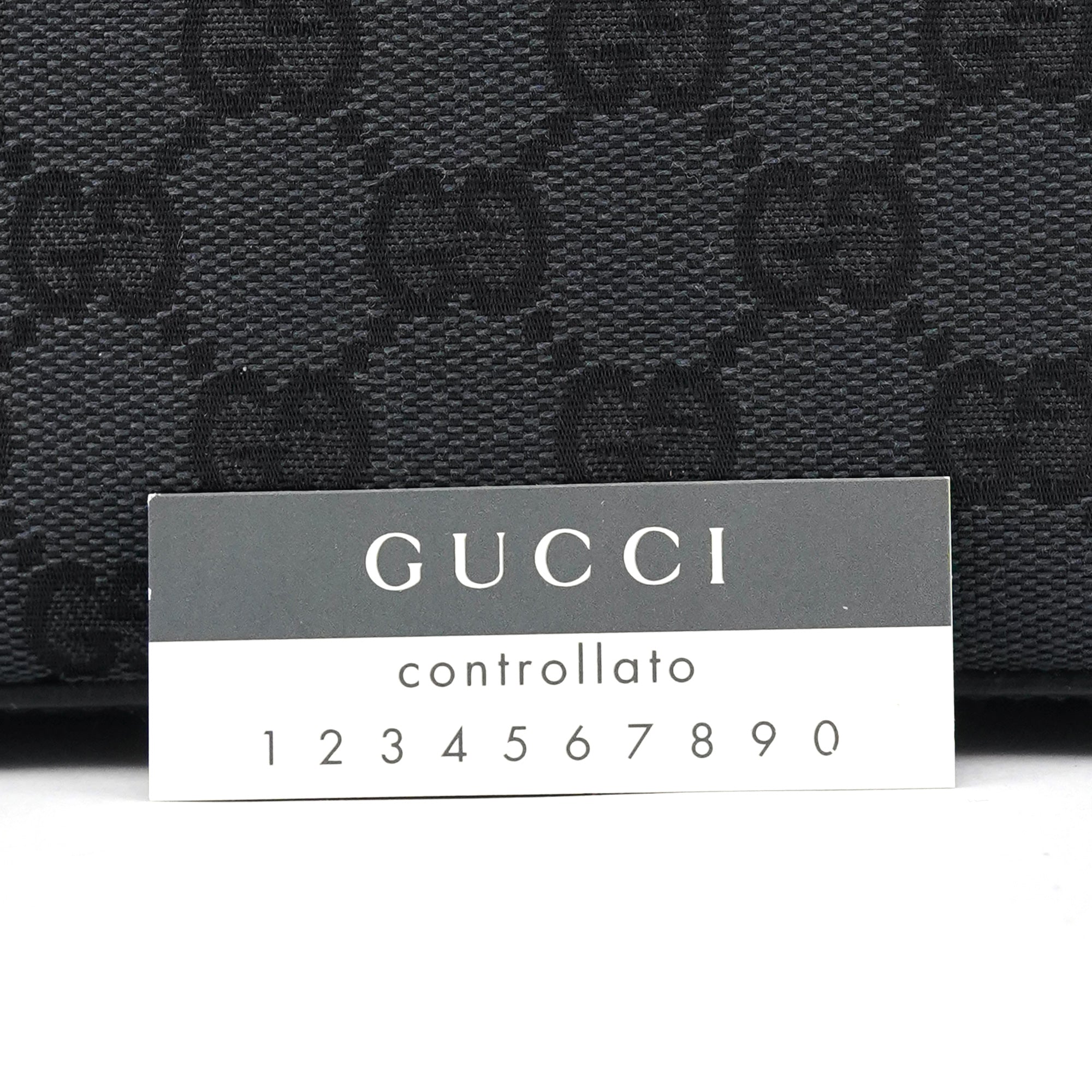 1999 Black GG Canvas Loop Shoulder Bag