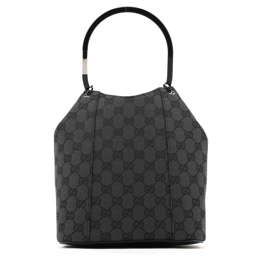 1999 Black GG Canvas Loop Shoulder Bag