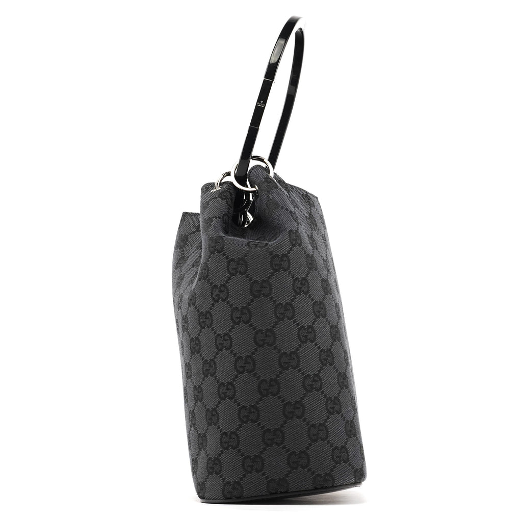 1999 Black GG Canvas Loop Shoulder Bag