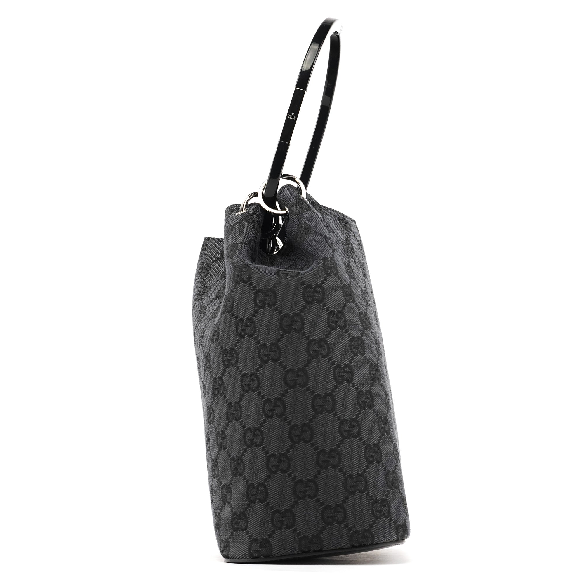 1999 Black GG Canvas Loop Shoulder Bag