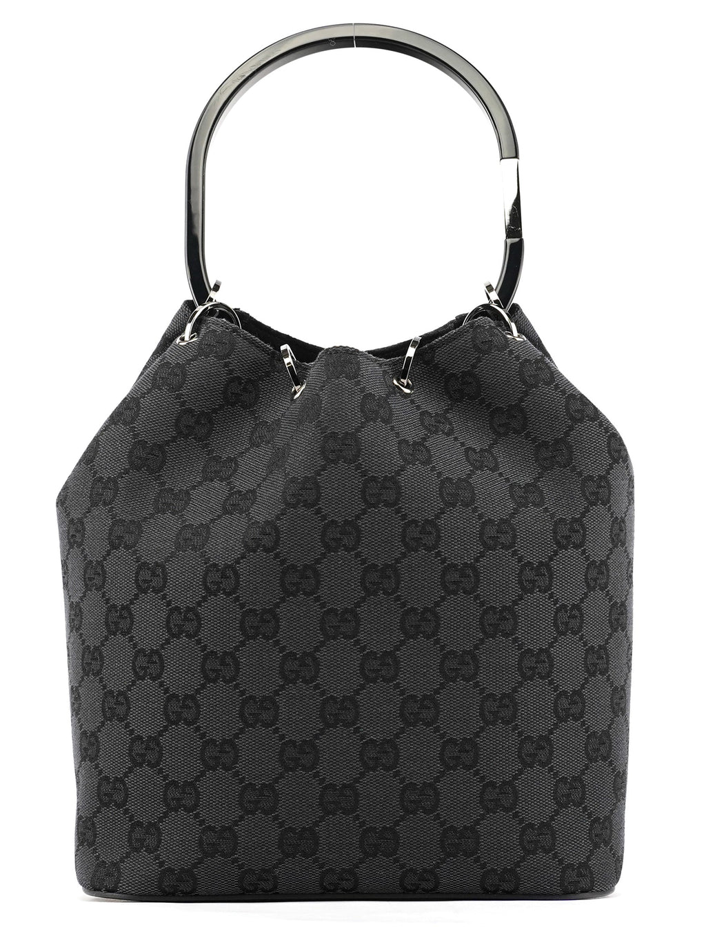 1999 Black GG Canvas Loop Shoulder Bag