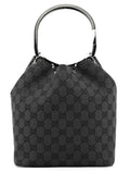 1999 Black GG Canvas Loop Shoulder Bag