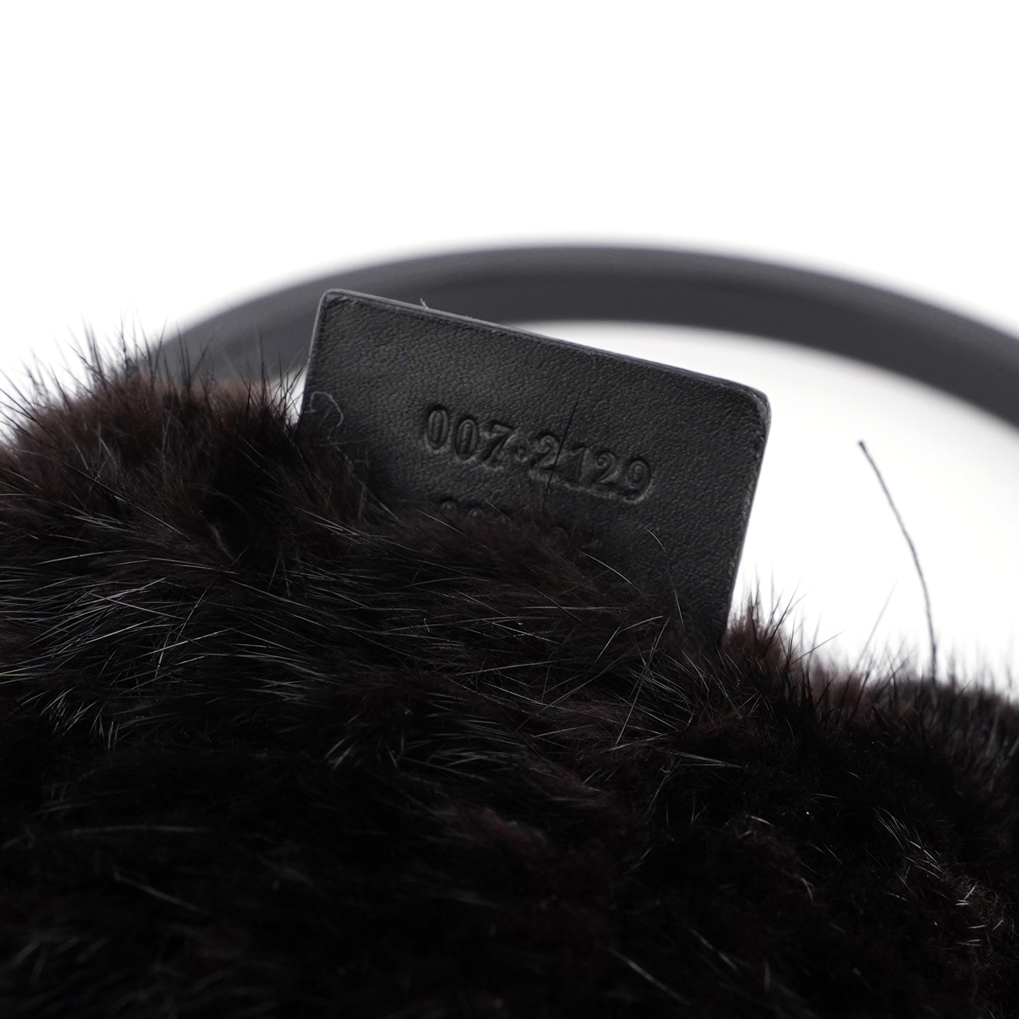 1999 Black Mink Fur Ring Bag 007 2129