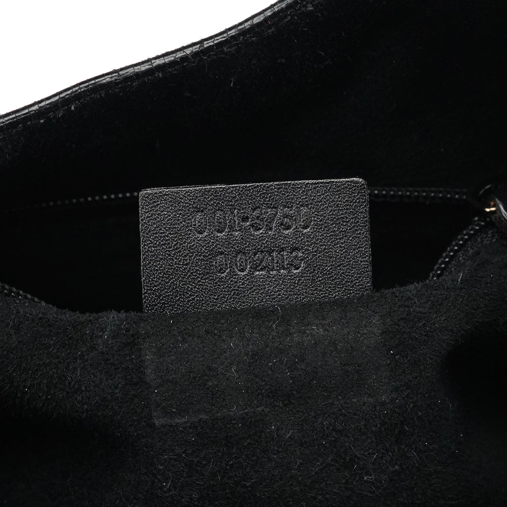 1999 Black Suede Loop Shoulder Bag