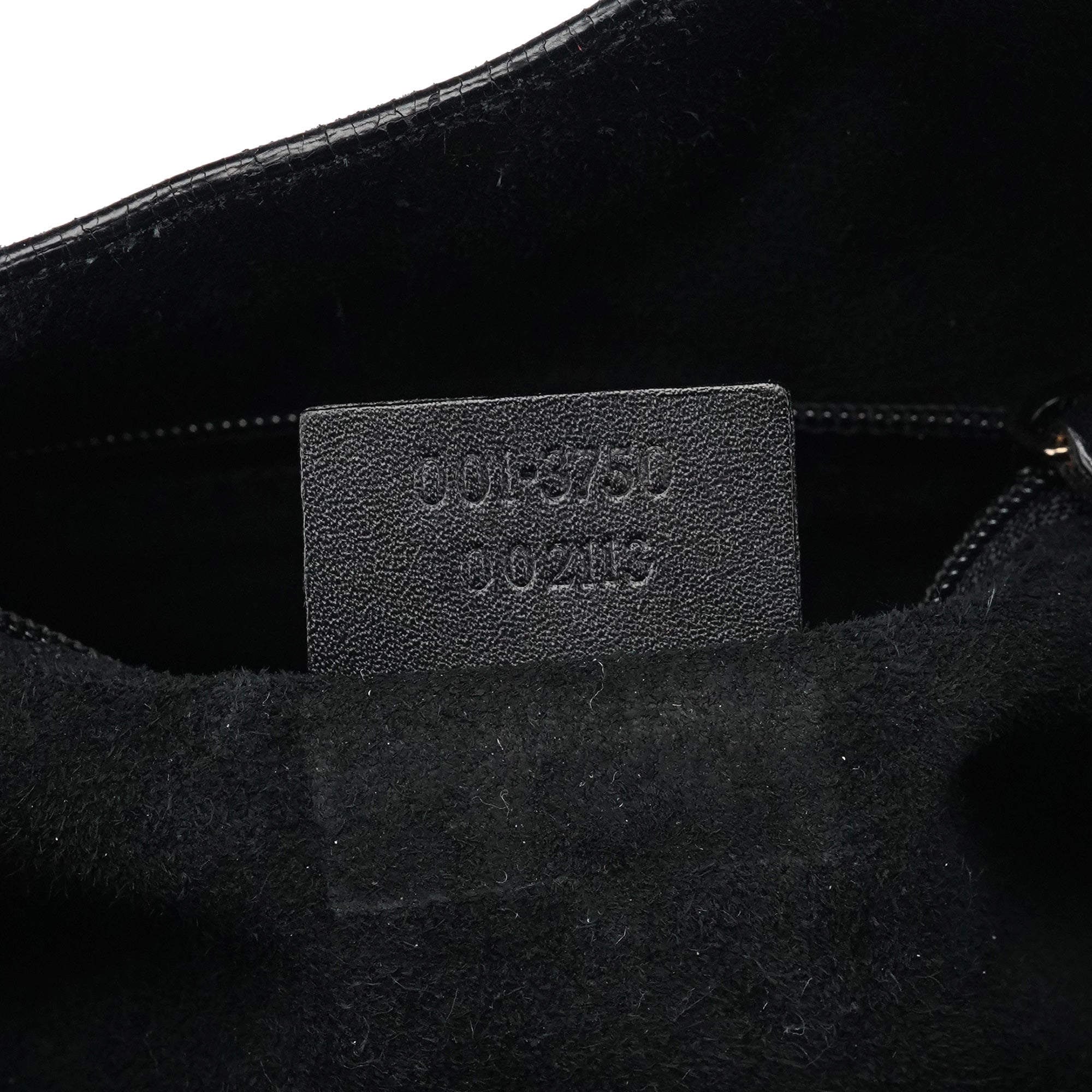 1999 Black Suede Loop Shoulder Bag