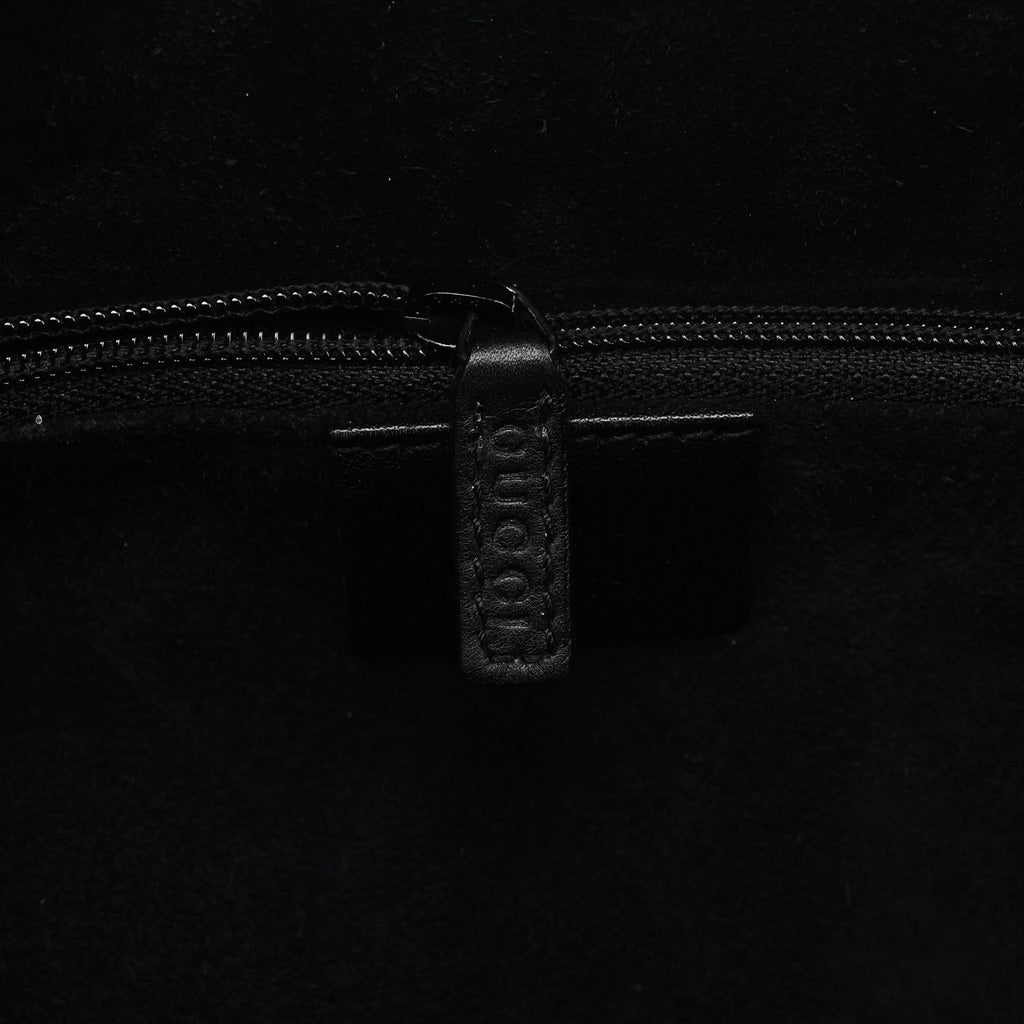 1999 Black Suede Loop Shoulder Bag