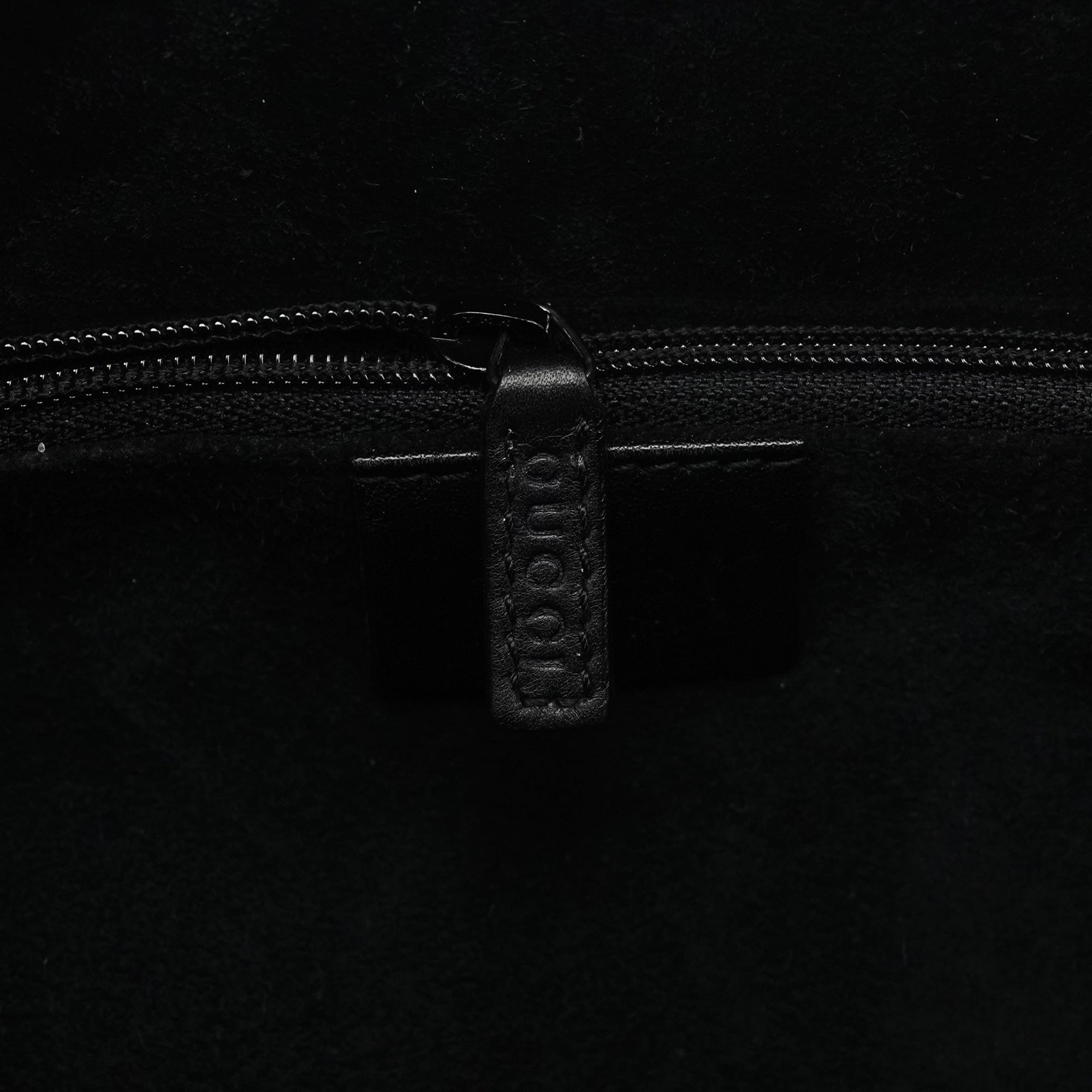 1999 Black Suede Loop Shoulder Bag