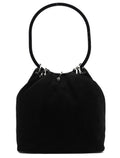 1999 Black Suede Loop Shoulder Bag