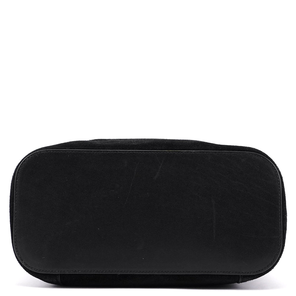 1999 Black Suede Ring Bag