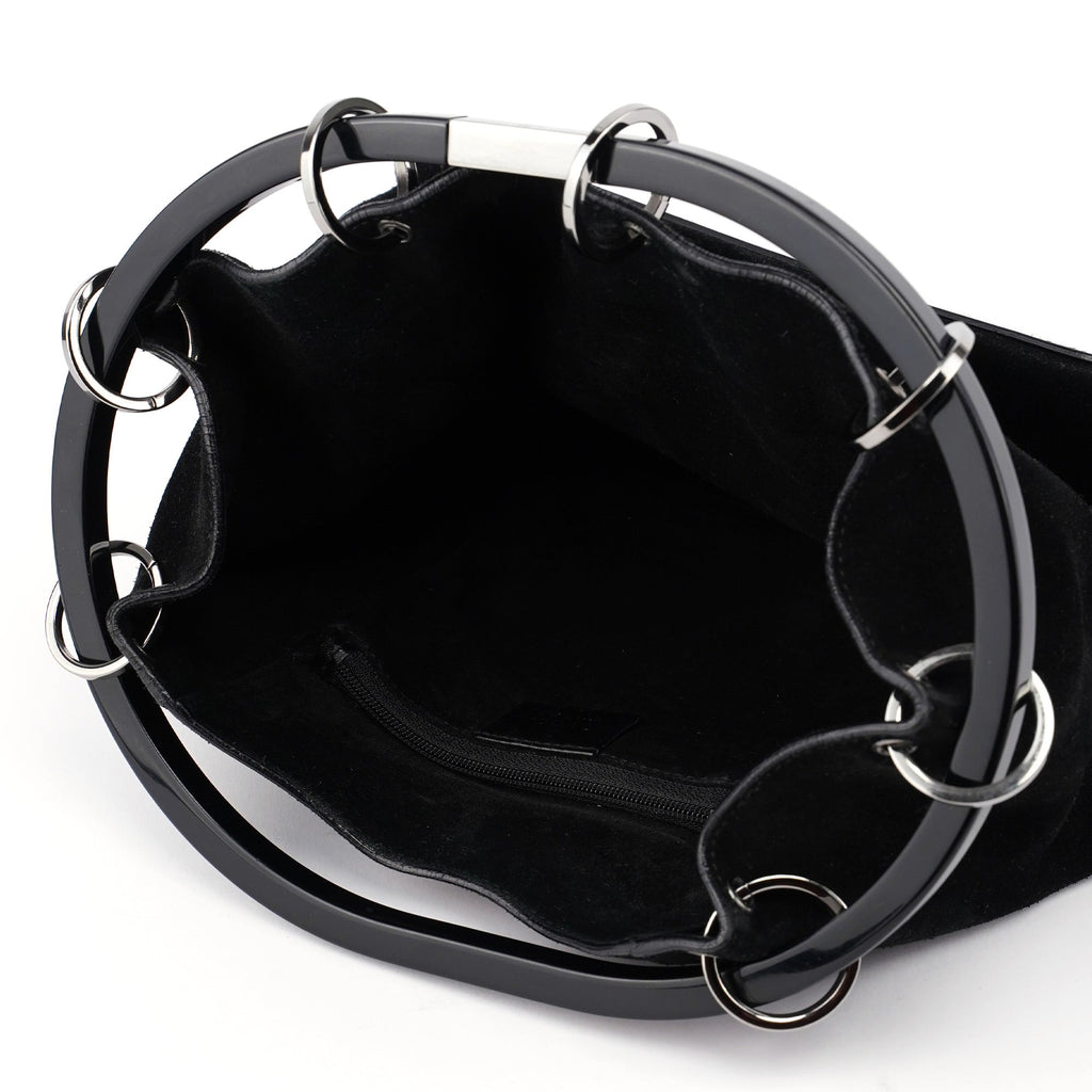 1999 Black Suede Ring Bag