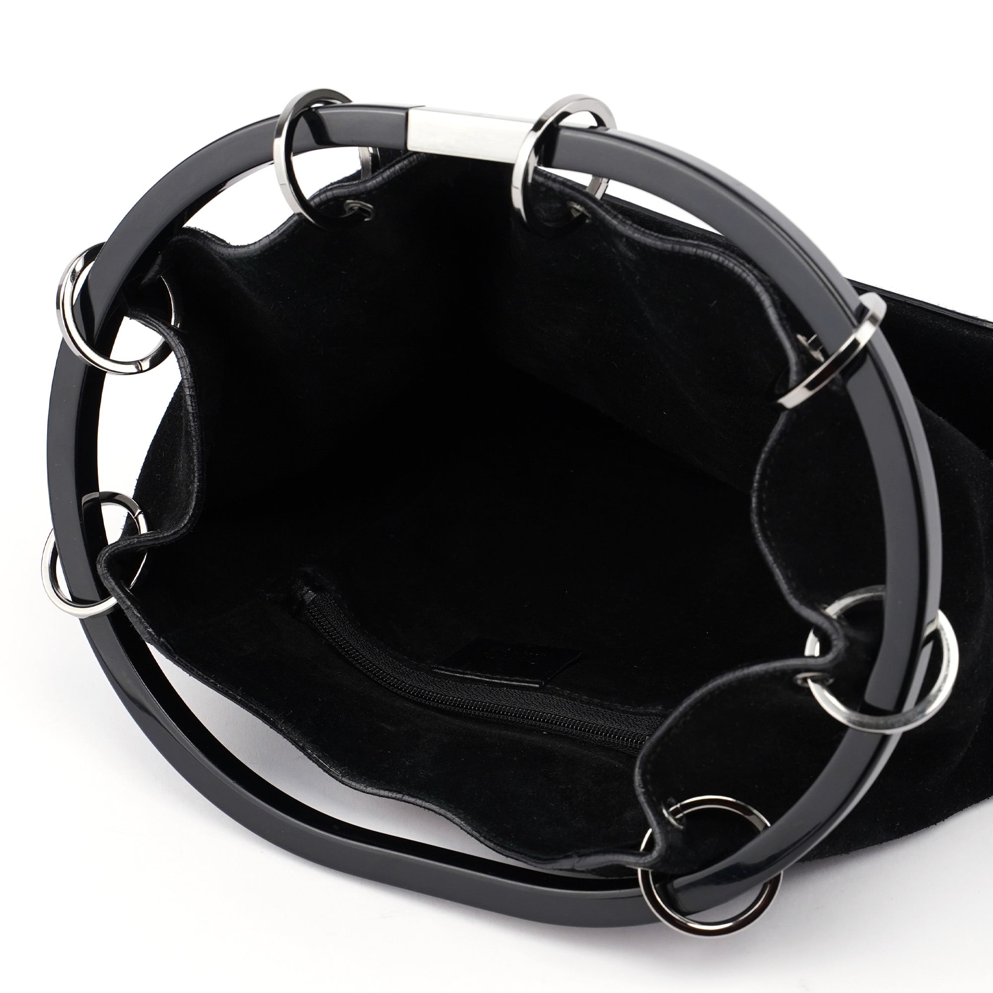 1999 Black Suede Ring Bag