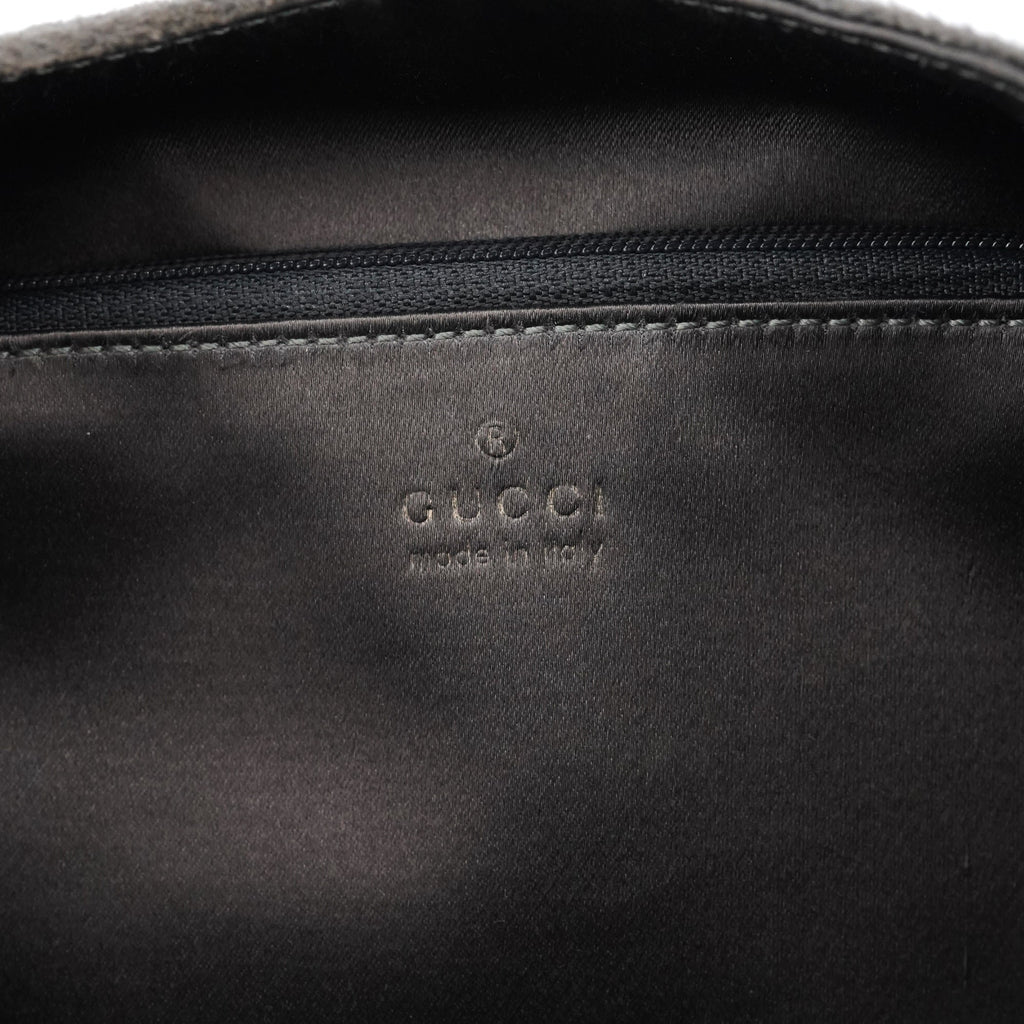 1999 Grey Velvet Loop Shoulder Bag