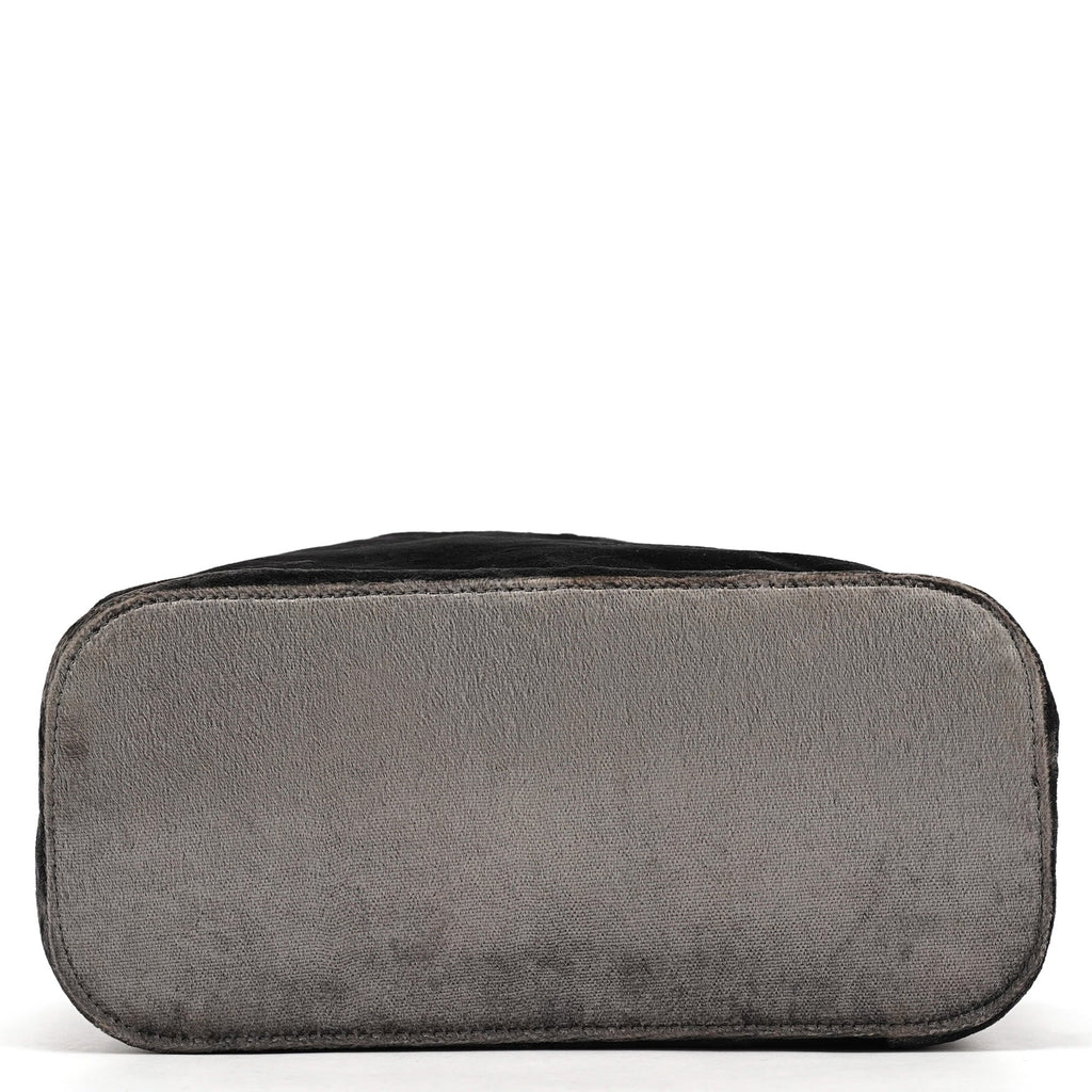 1999 Grey Velvet Loop Shoulder Bag