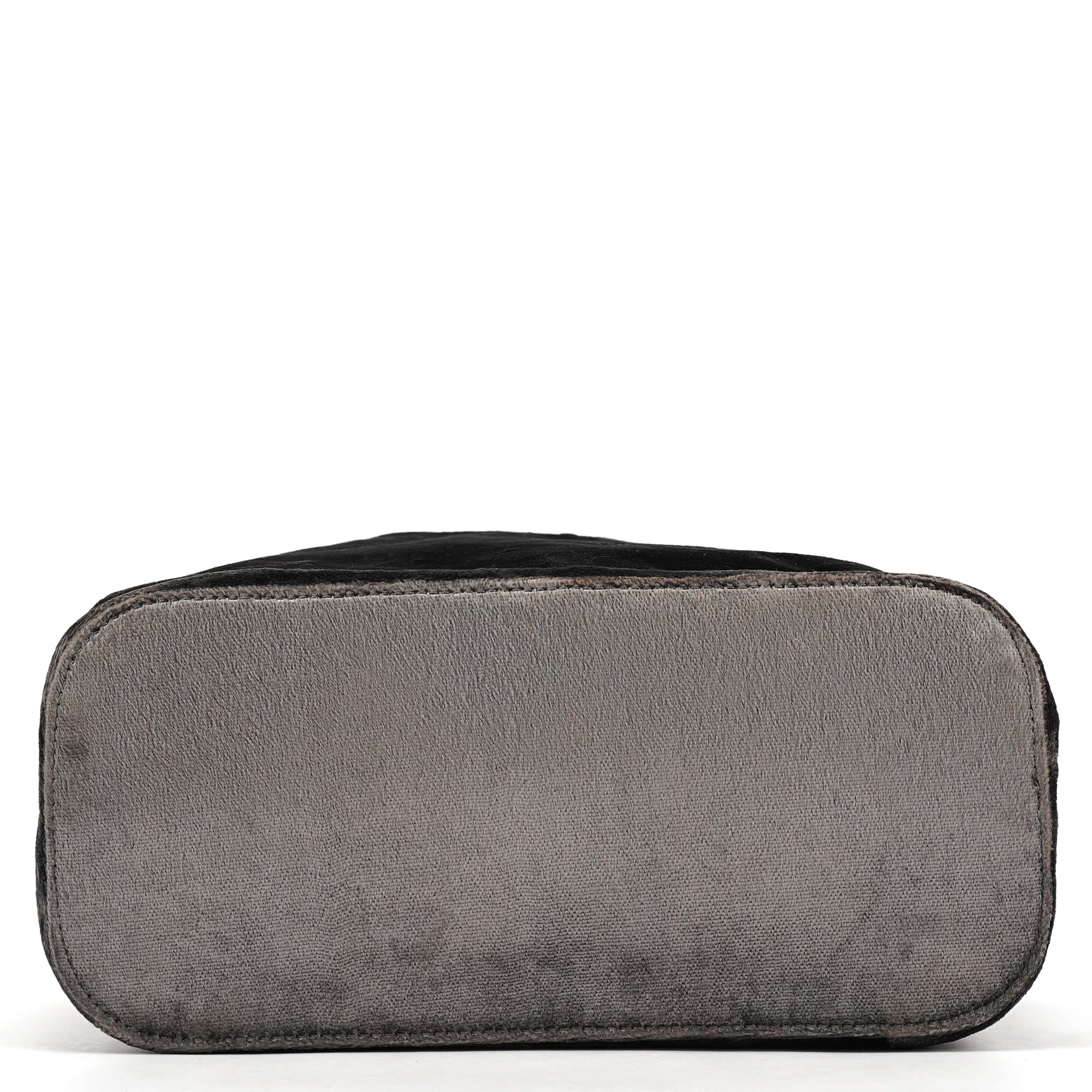 1999 Grey Velvet Loop Shoulder Bag
