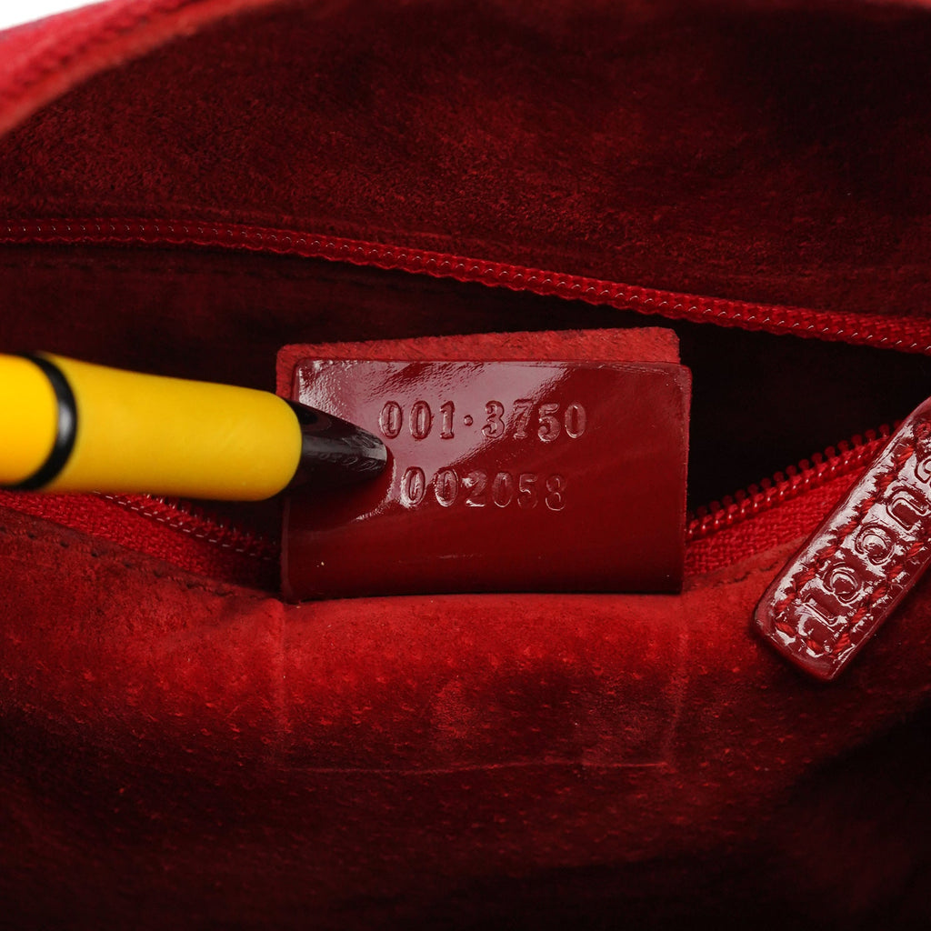 1999 Red GG Canvas Loop Shoulder Bag