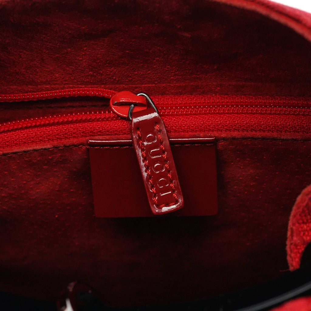 1999 Red GG Canvas Loop Shoulder Bag