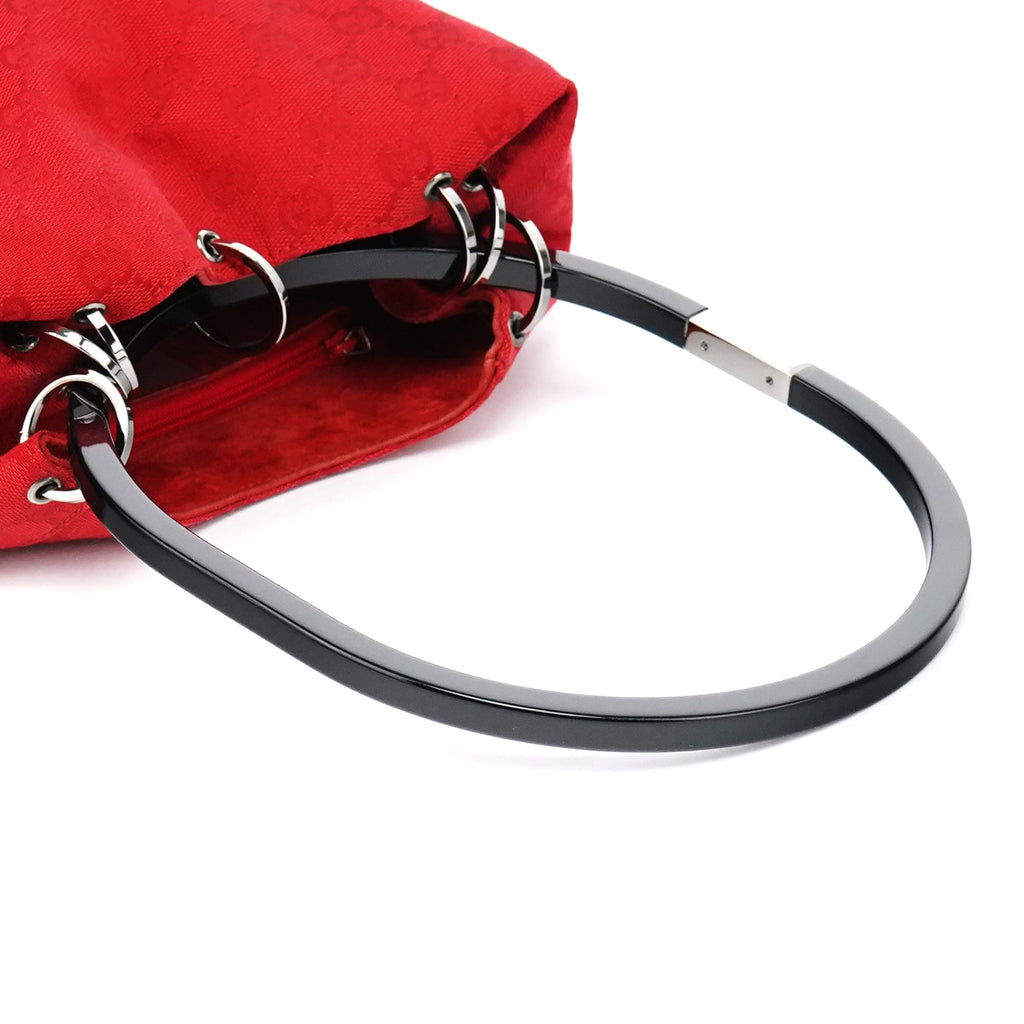 1999 Red GG Canvas Loop Shoulder Bag