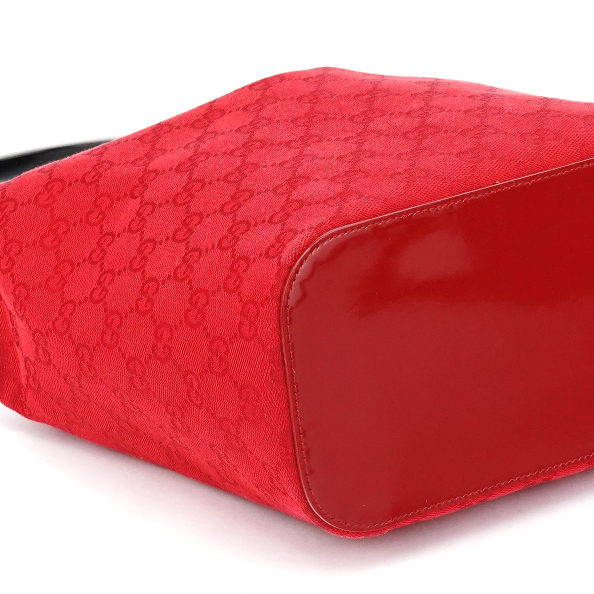 1999 Red GG Canvas Loop Shoulder Bag
