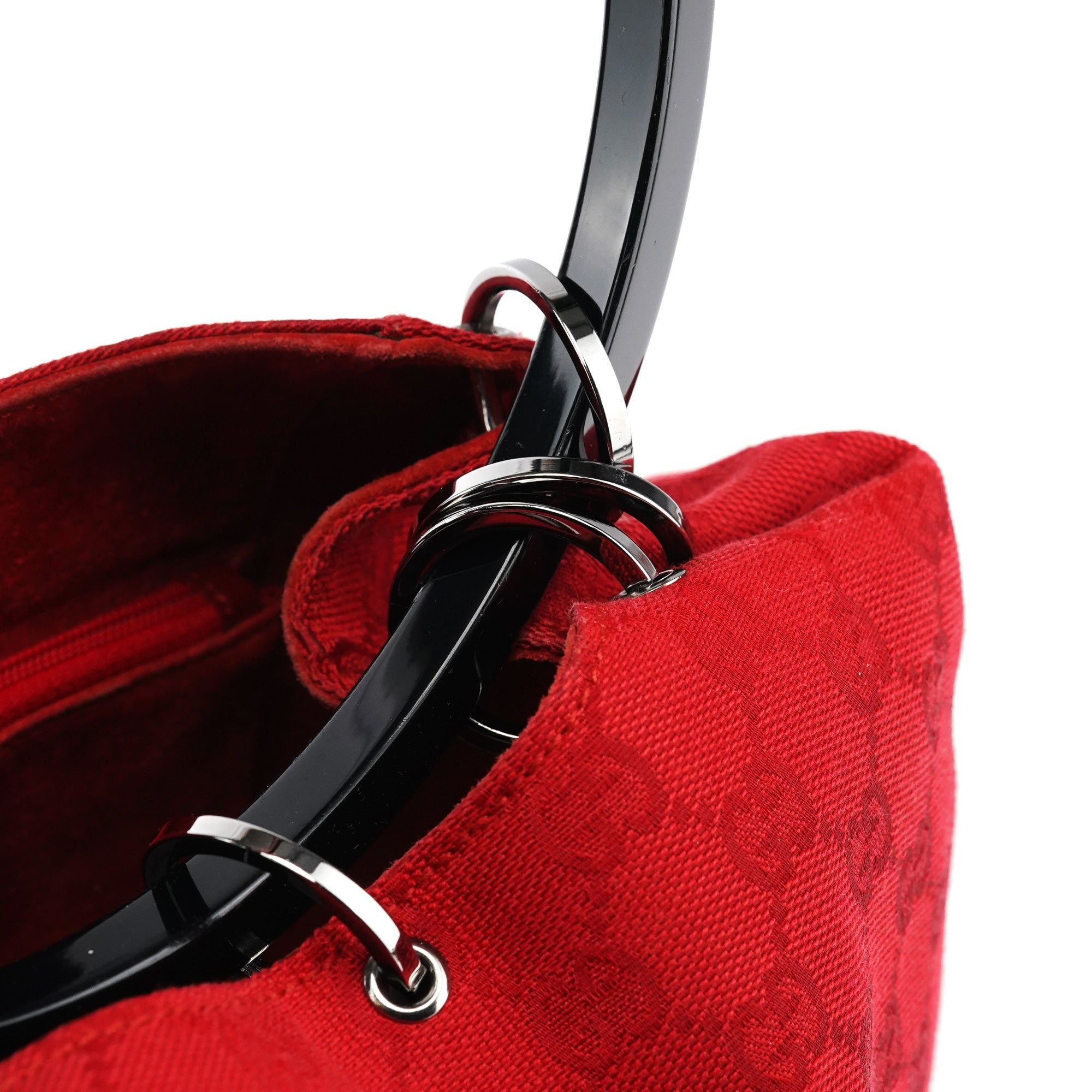 1999 Red GG Canvas Loop Shoulder Bag
