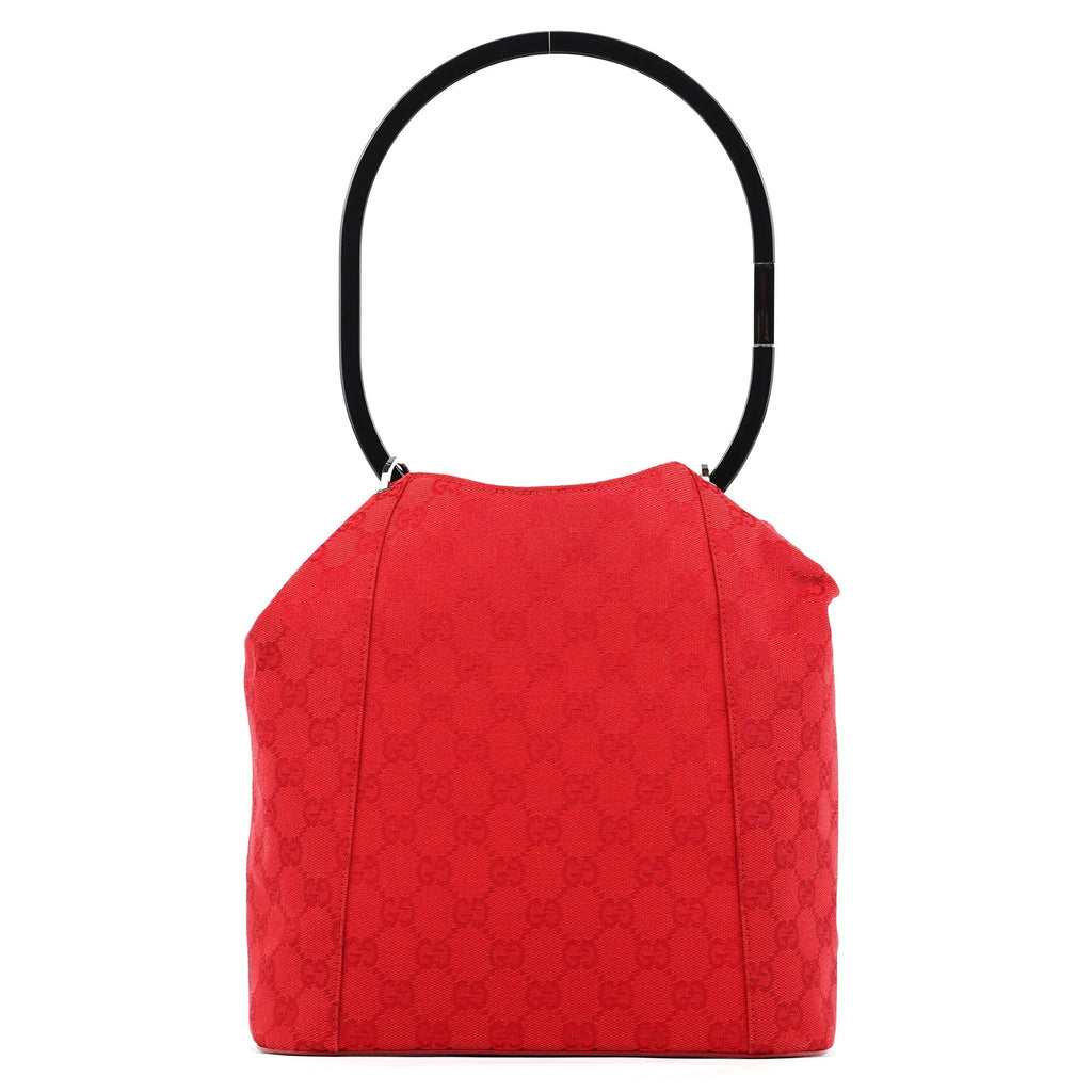 1999 Red GG Canvas Loop Shoulder Bag