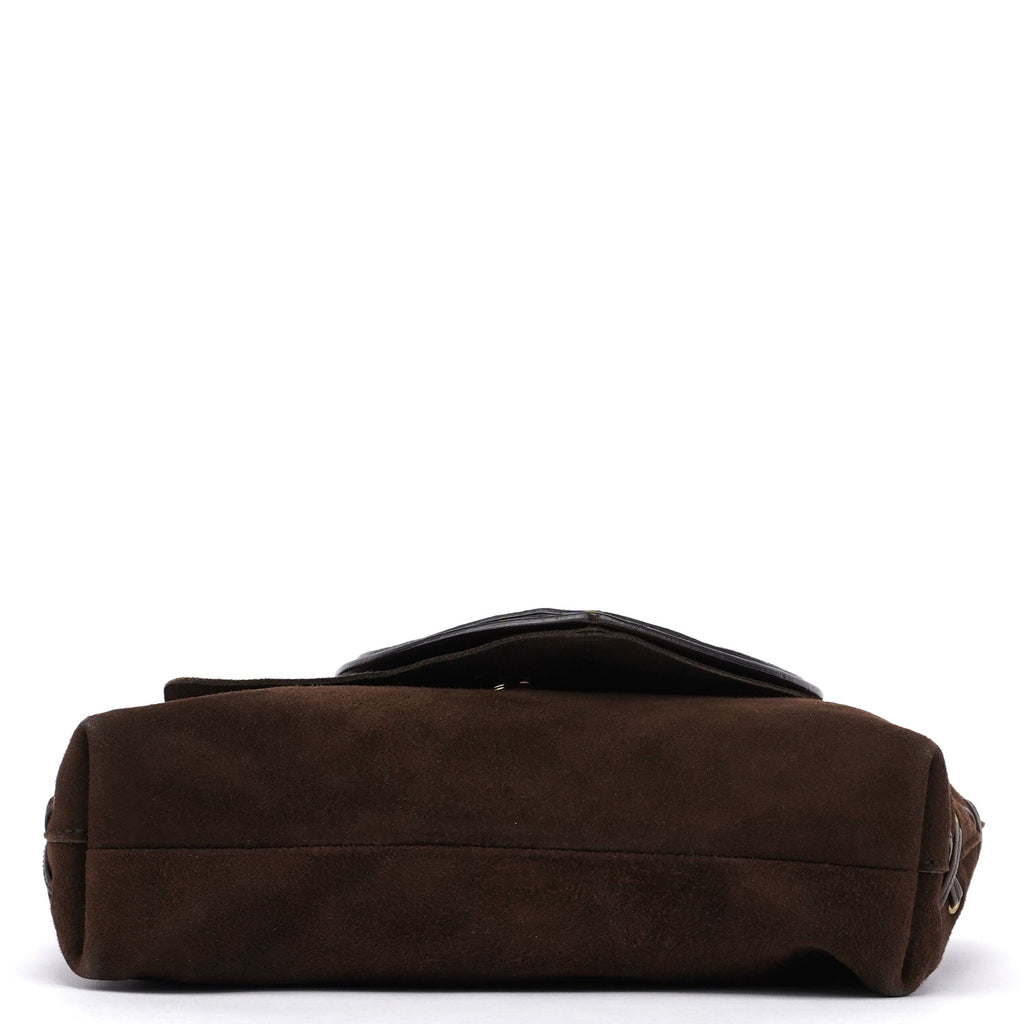 2001 Suede Heart Shoulder Bag