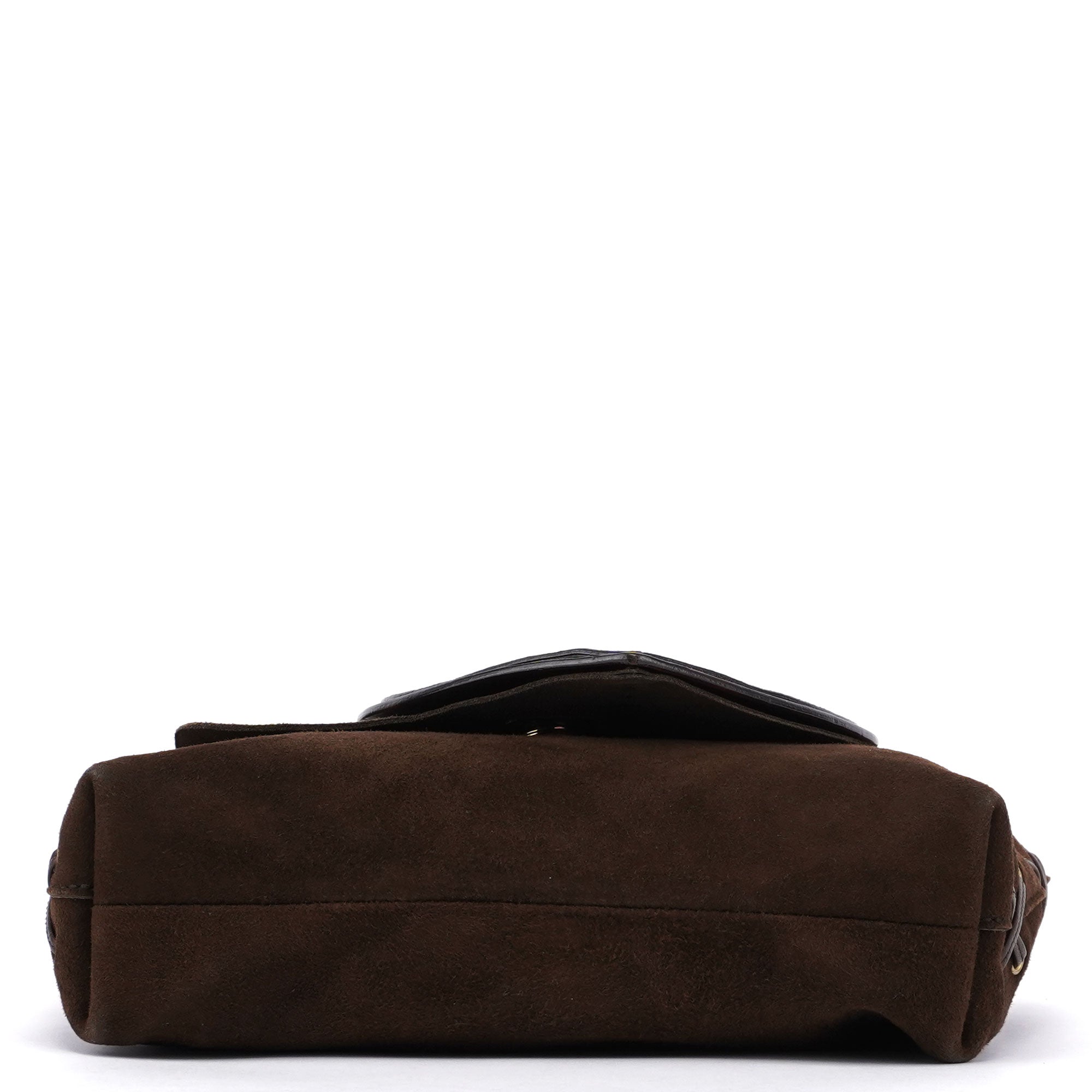2001 Suede Heart Shoulder Bag