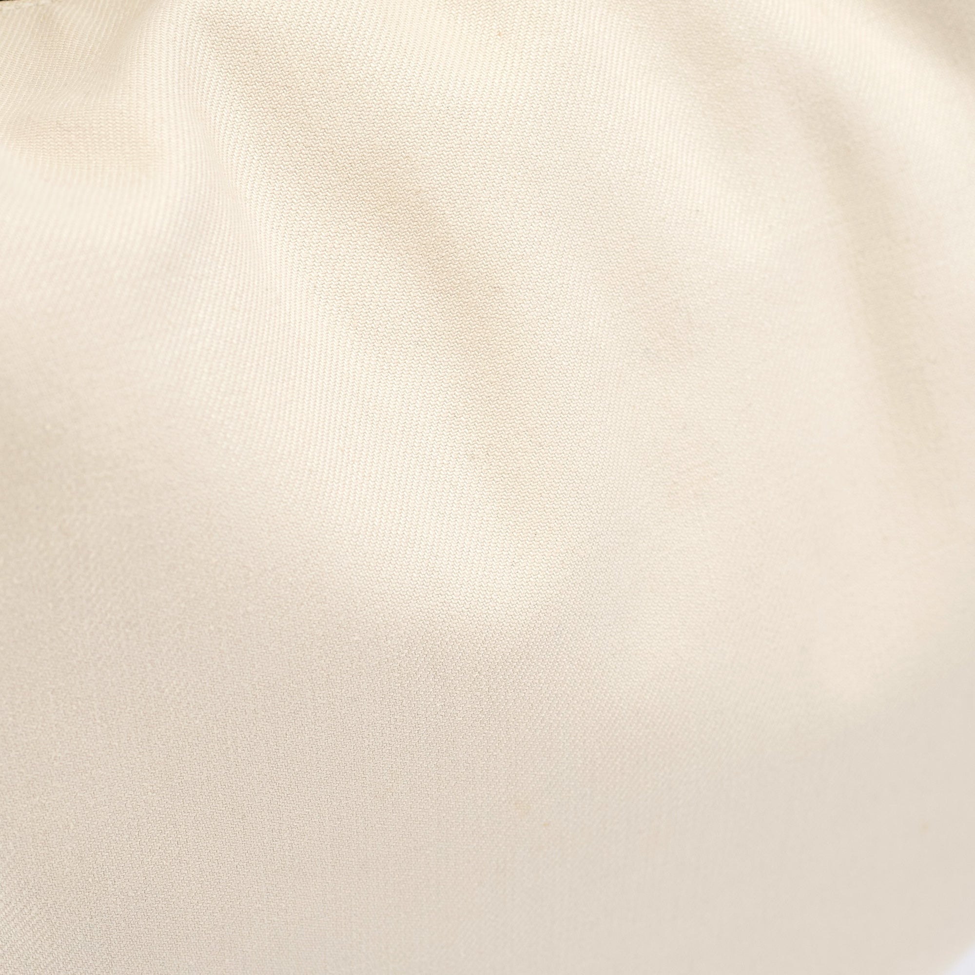 2002 Beige Canvas Hobo Shoulder Bag