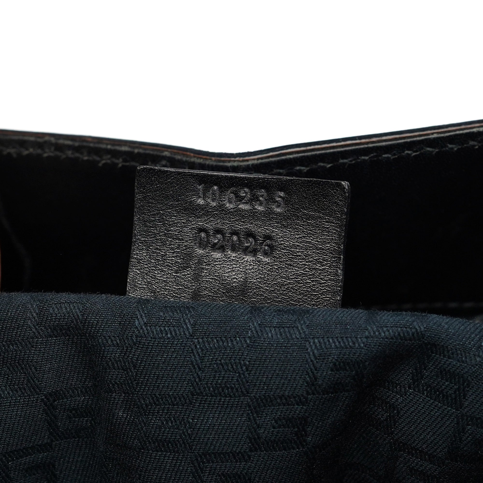 2002 Black Calfskin Wood Handle Bag
