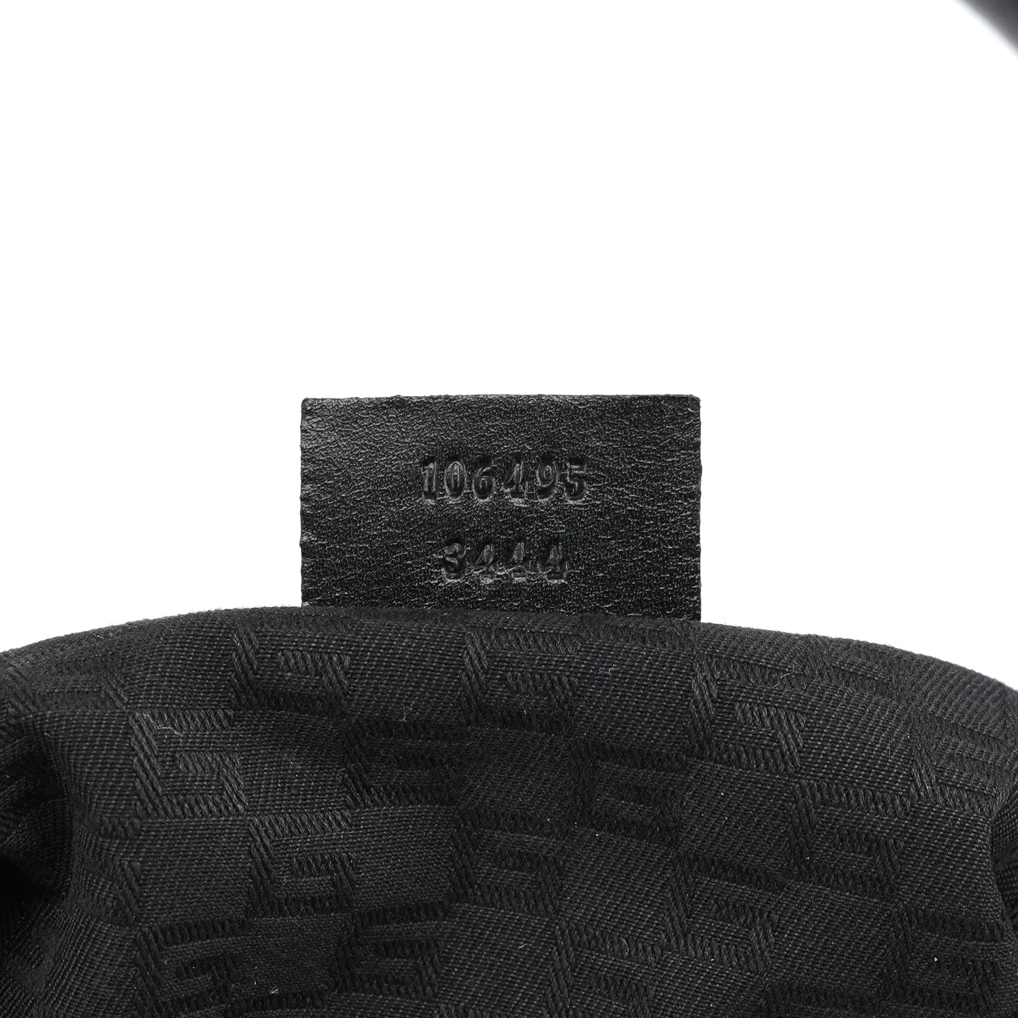 2002 Black Canvas Wood Handle Shoulder Bag