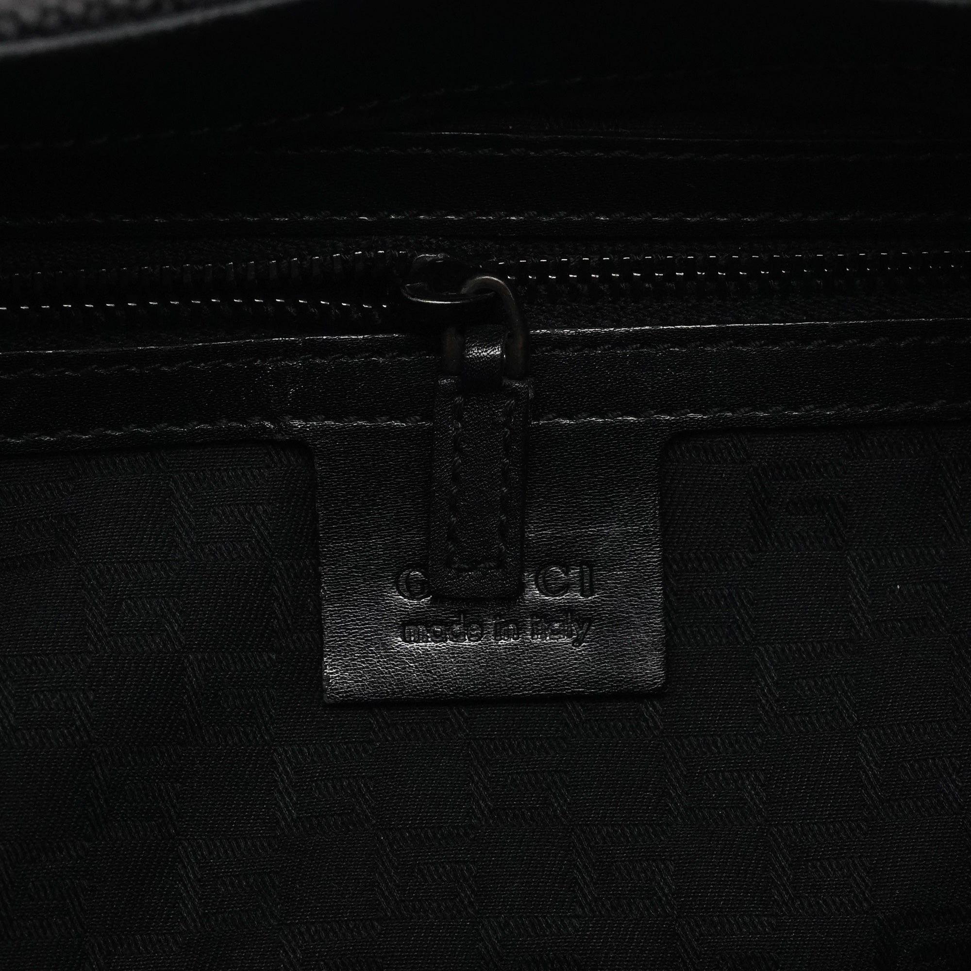 2002 Black Canvas Wood Handle Shoulder Bag