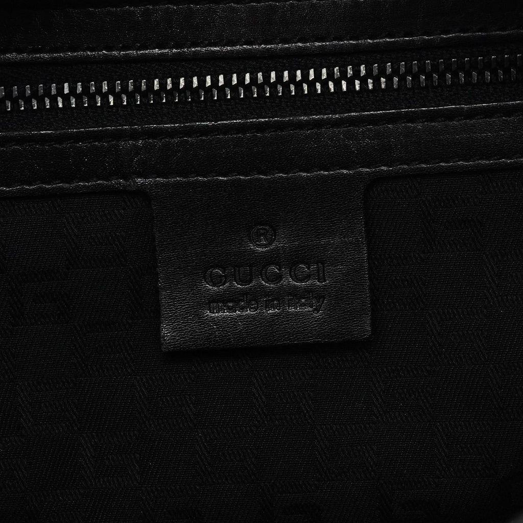 2002 Black Canvas Wood Handle Shoulder Bag