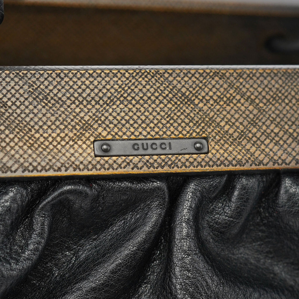 2002 Black Leather Runway Doctor Bag