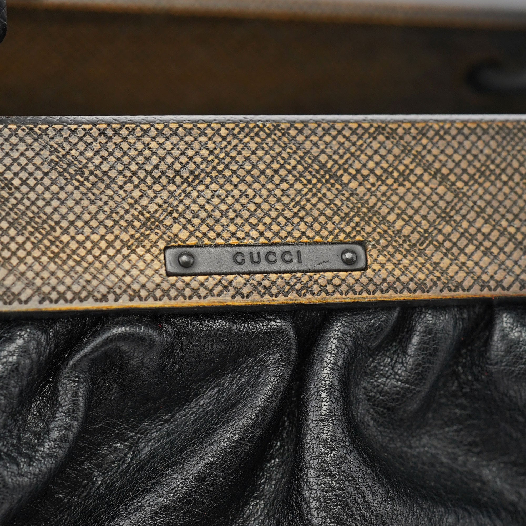 2002 Black Leather Runway Doctor Bag