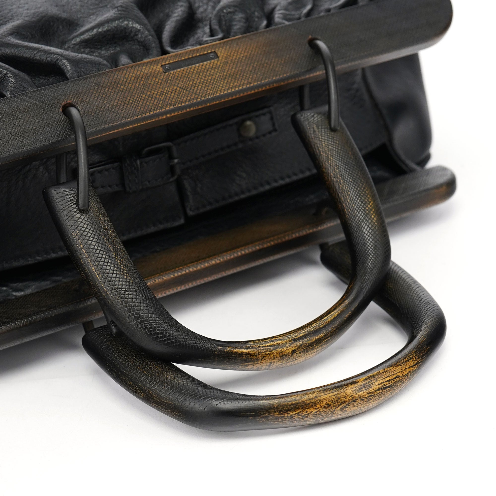 2002 Black Leather Runway Doctor Bag