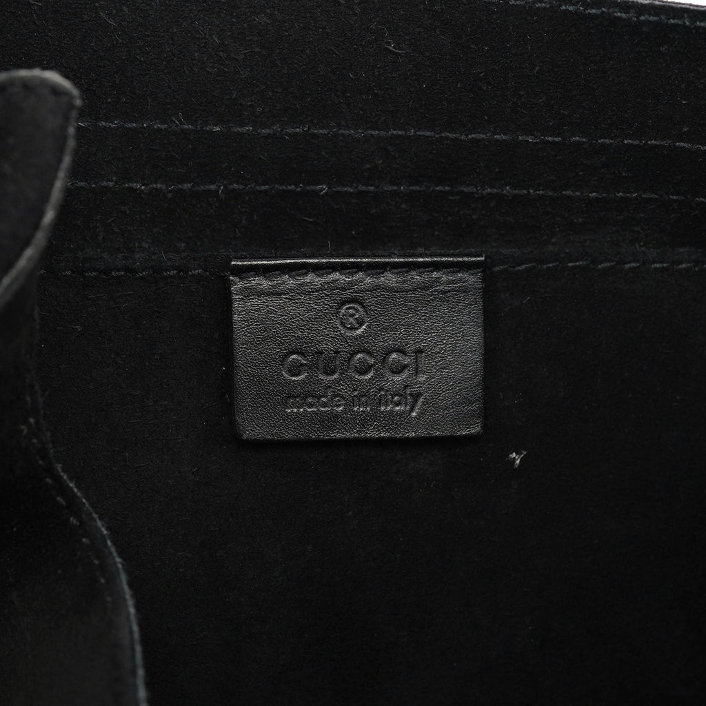 2002 Black Suede Heart Crossbody Bag