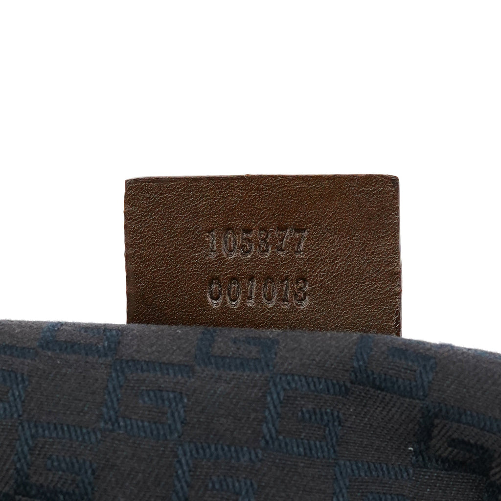 2002 Brown Leather Wood Handle Bag